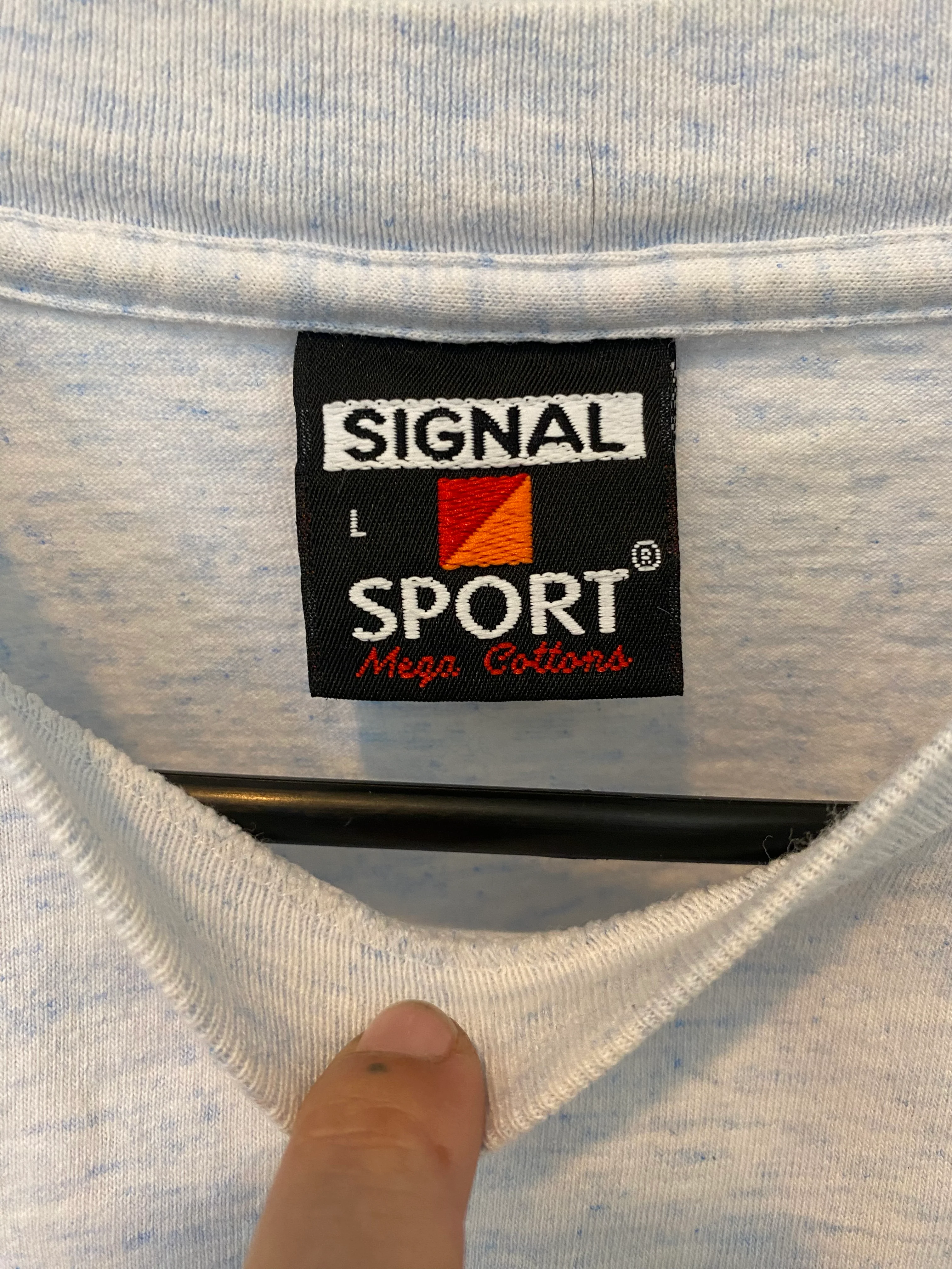 90s Grand Mesa Embroidered Wolf Crop Top Tee Shirt By Signal Sport - Image 8