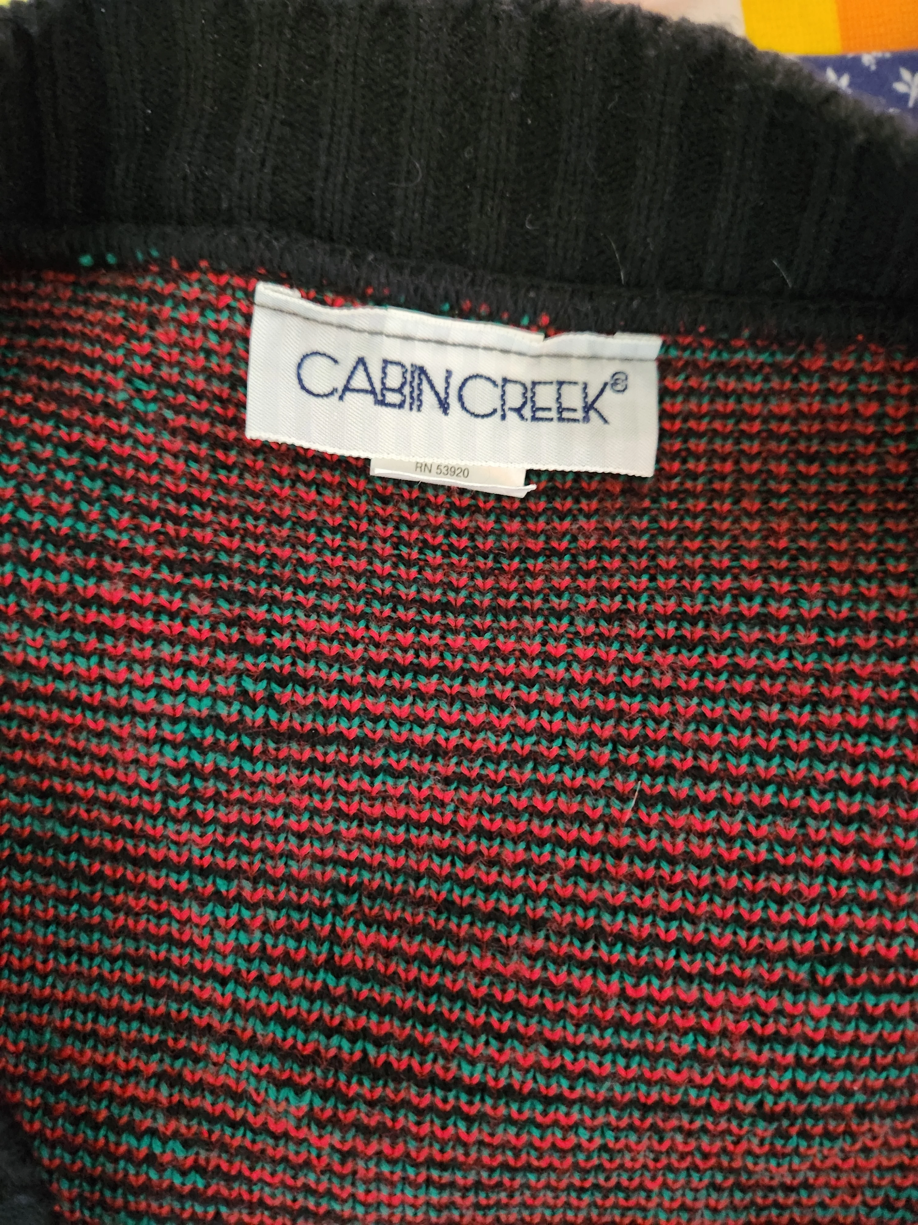 90s Grandmacore Ugly Christmas Cardigan Sweater By Cabin Creek - Image 5