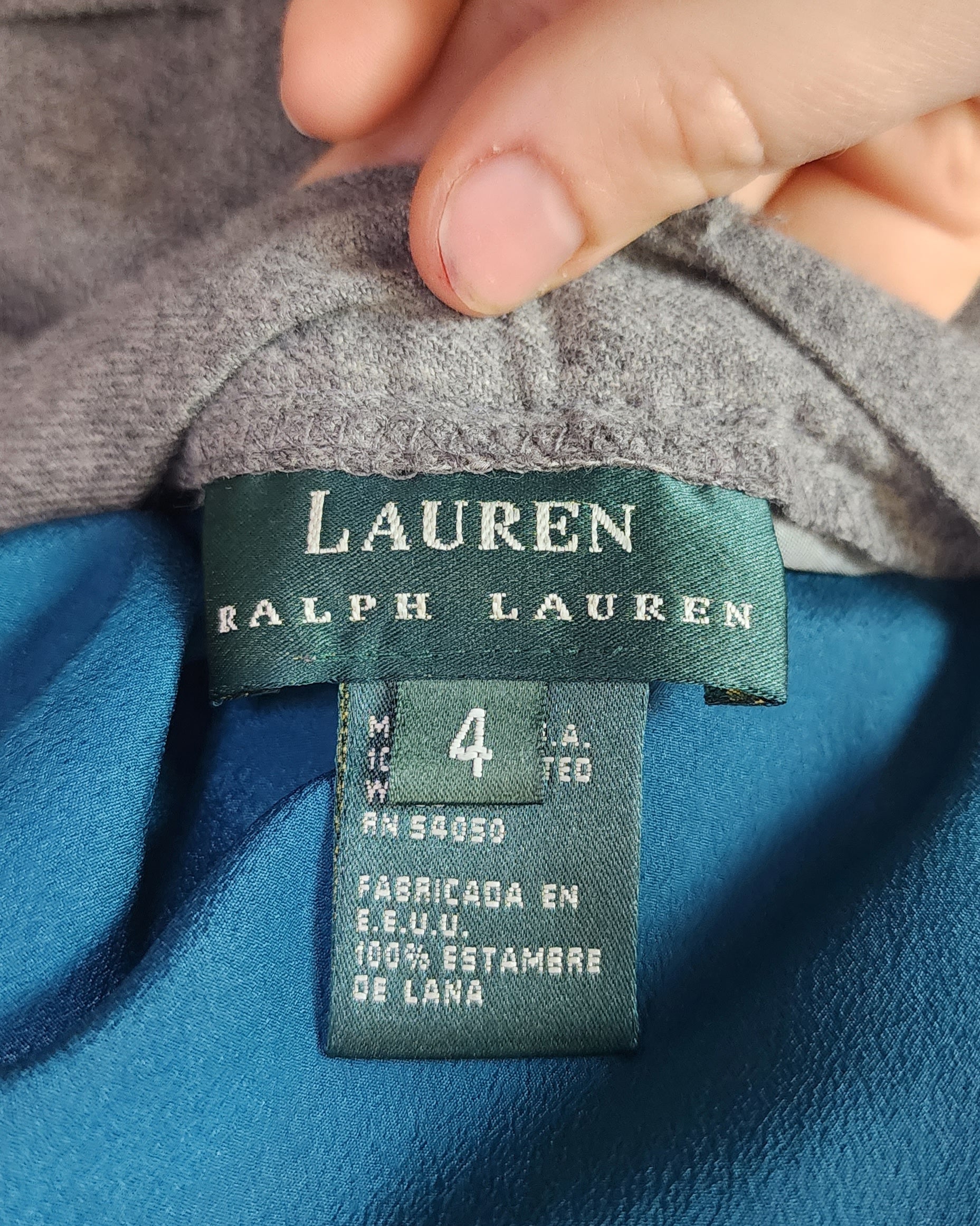 90s Gray Menswear Style Cuffed Trouser Pants By Ralph Lauren - Image 4