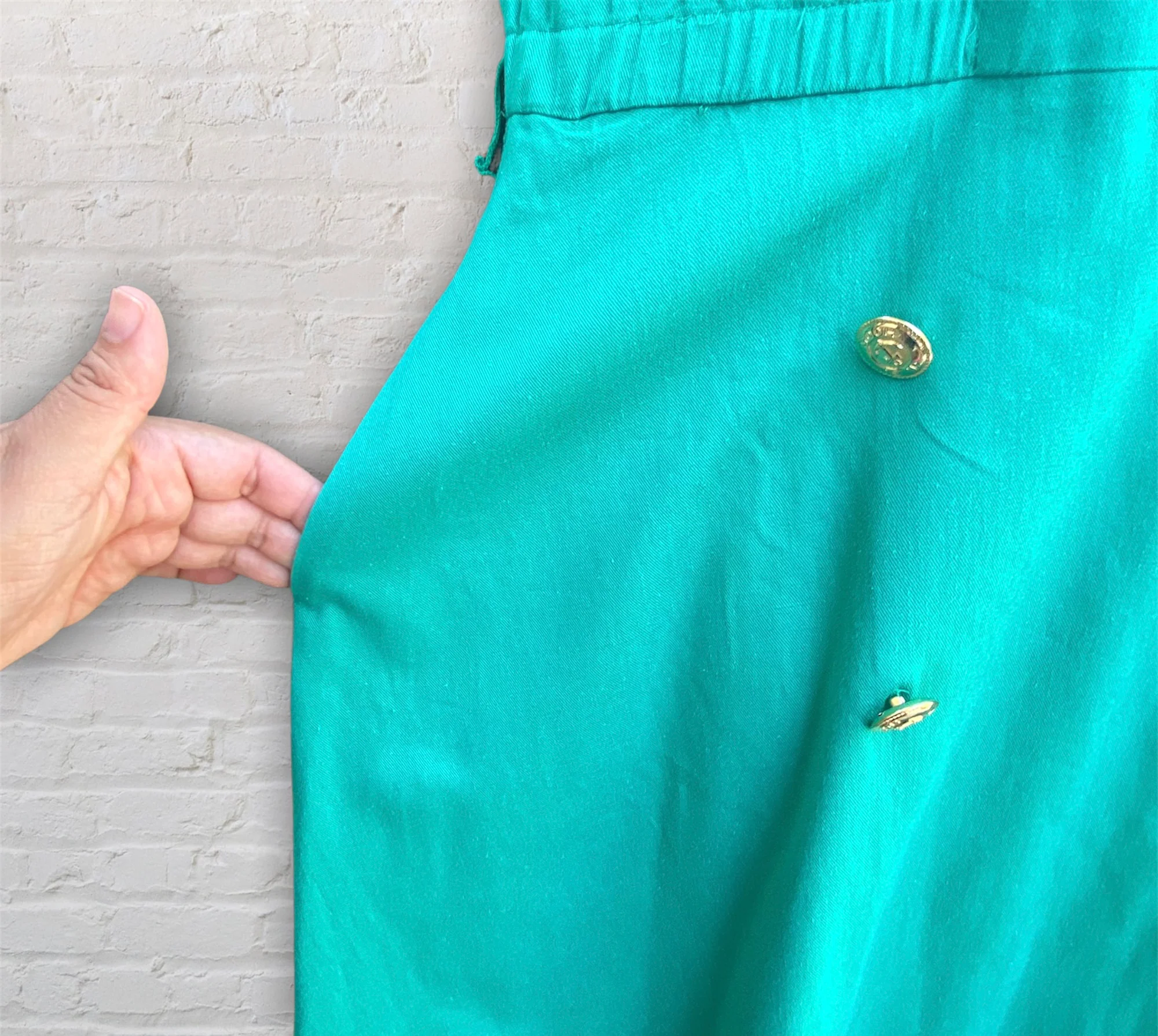 90s Green 6-breasted Button Dress By J.g.hook - Image 5