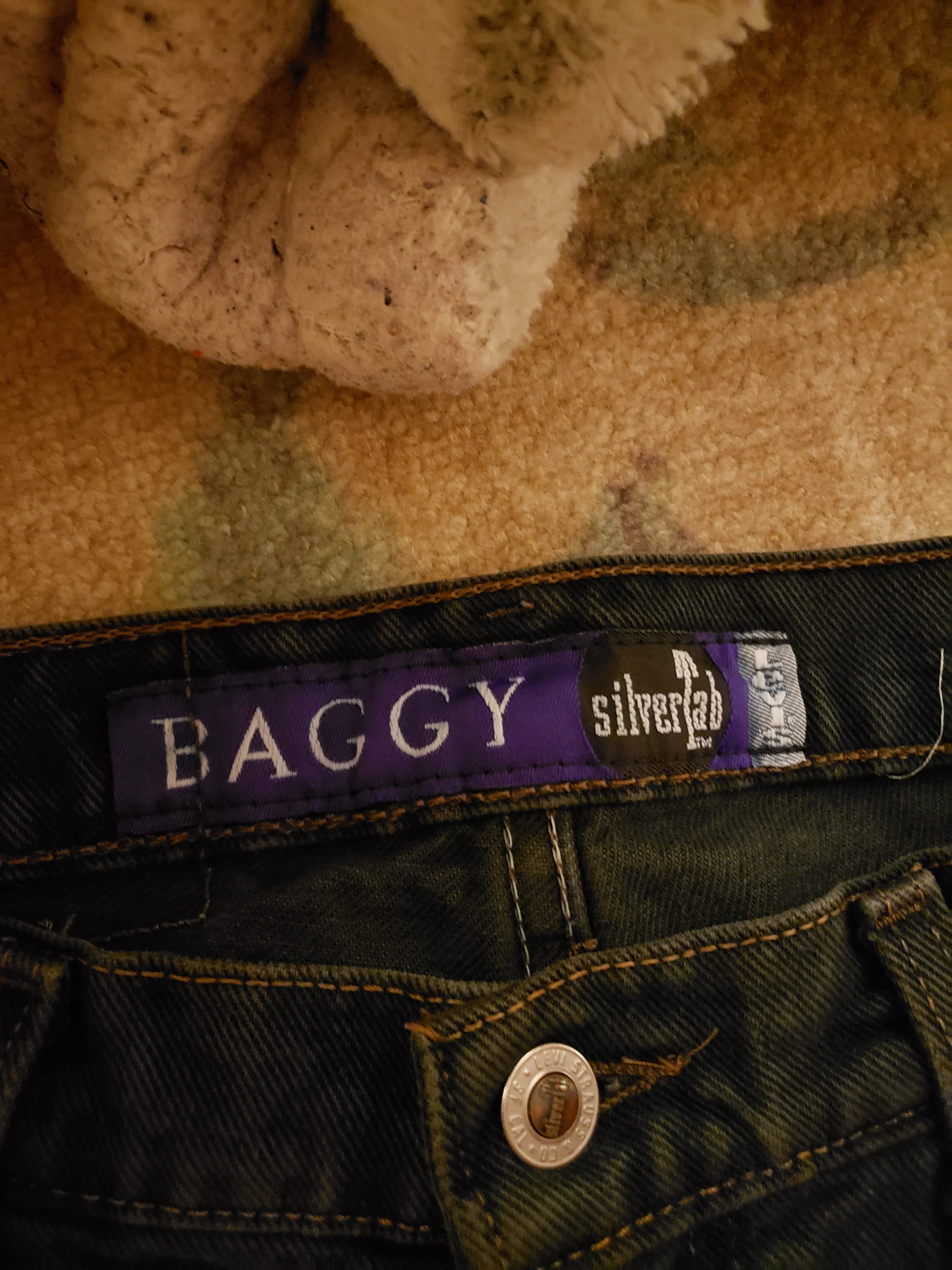 90s Green Baggy Fit Silver Tab By Levi's - Image 3