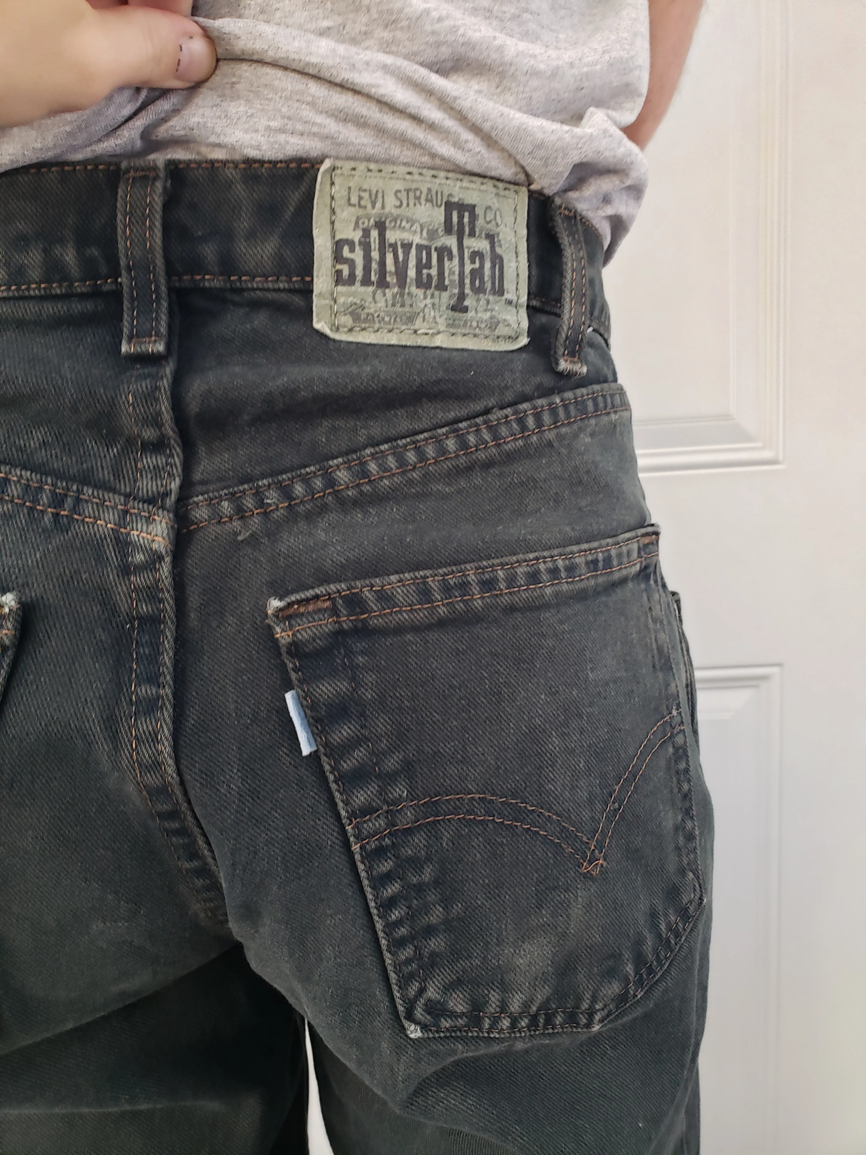90s Green Baggy Fit Silver Tab By Levi's - Image 5