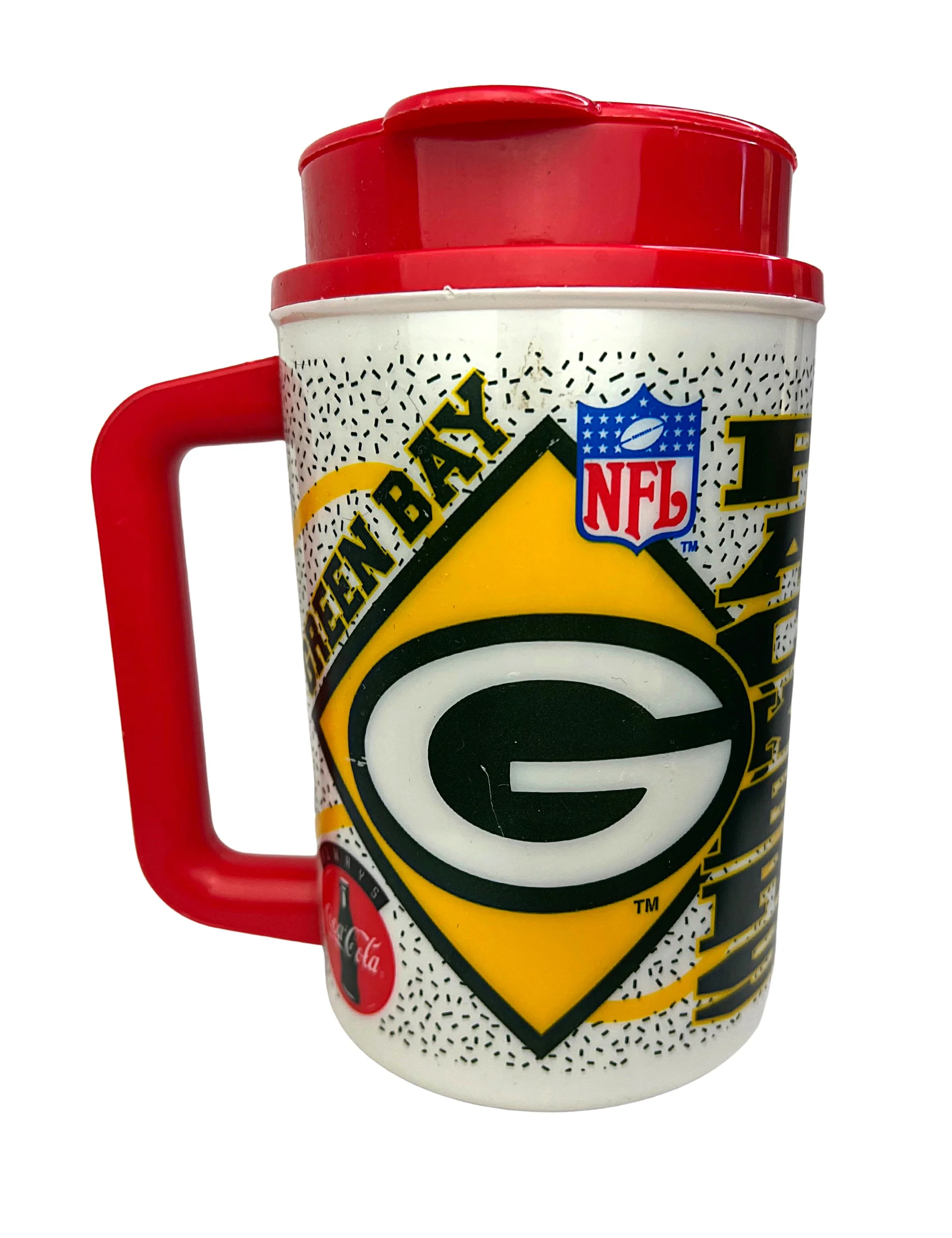 90s Green Bay Packers Coca Cola Insulated Thermos By Thermos - Image 7