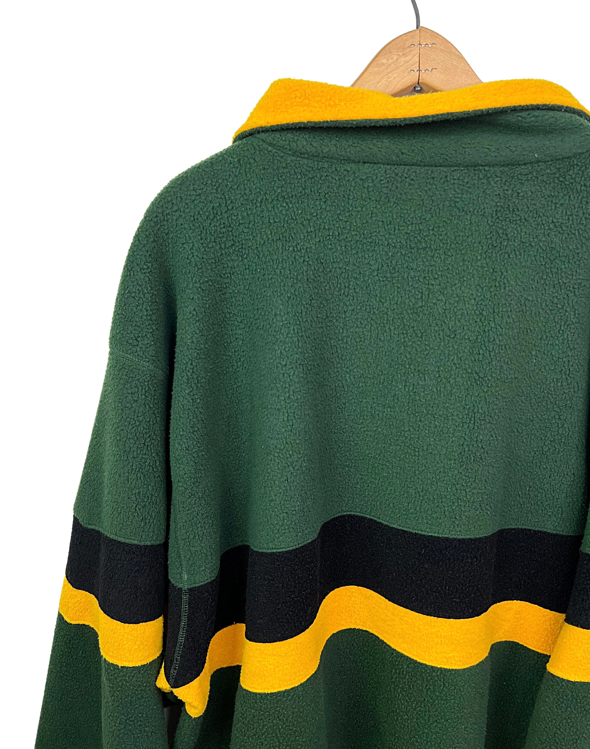 90s Green Bay Packers Quarter Zip Fleece Shacket By Logo 7 - Image 6