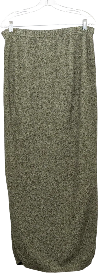 90s Green Black Sweater Knit Straight Fit Long Skirt By Princess Knitwear by Stephanie Schuster - Image 2