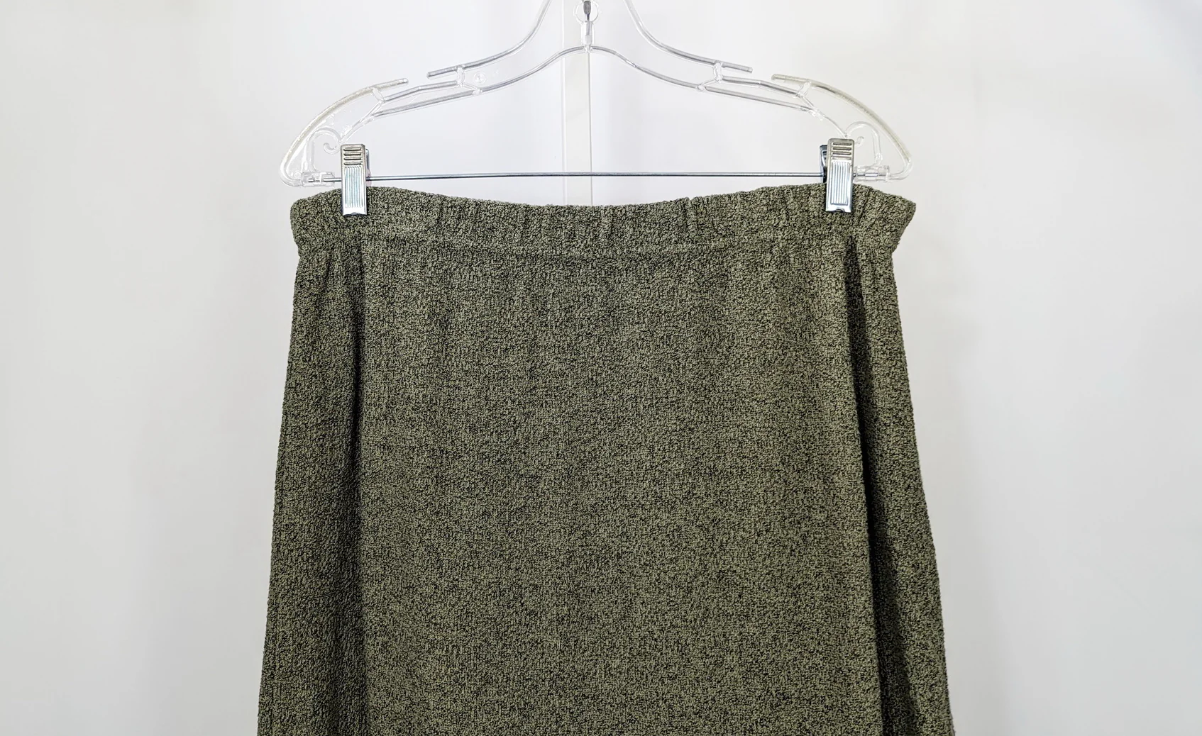 90s Green Black Sweater Knit Straight Fit Long Skirt By Princess Knitwear by Stephanie Schuster - Image 3