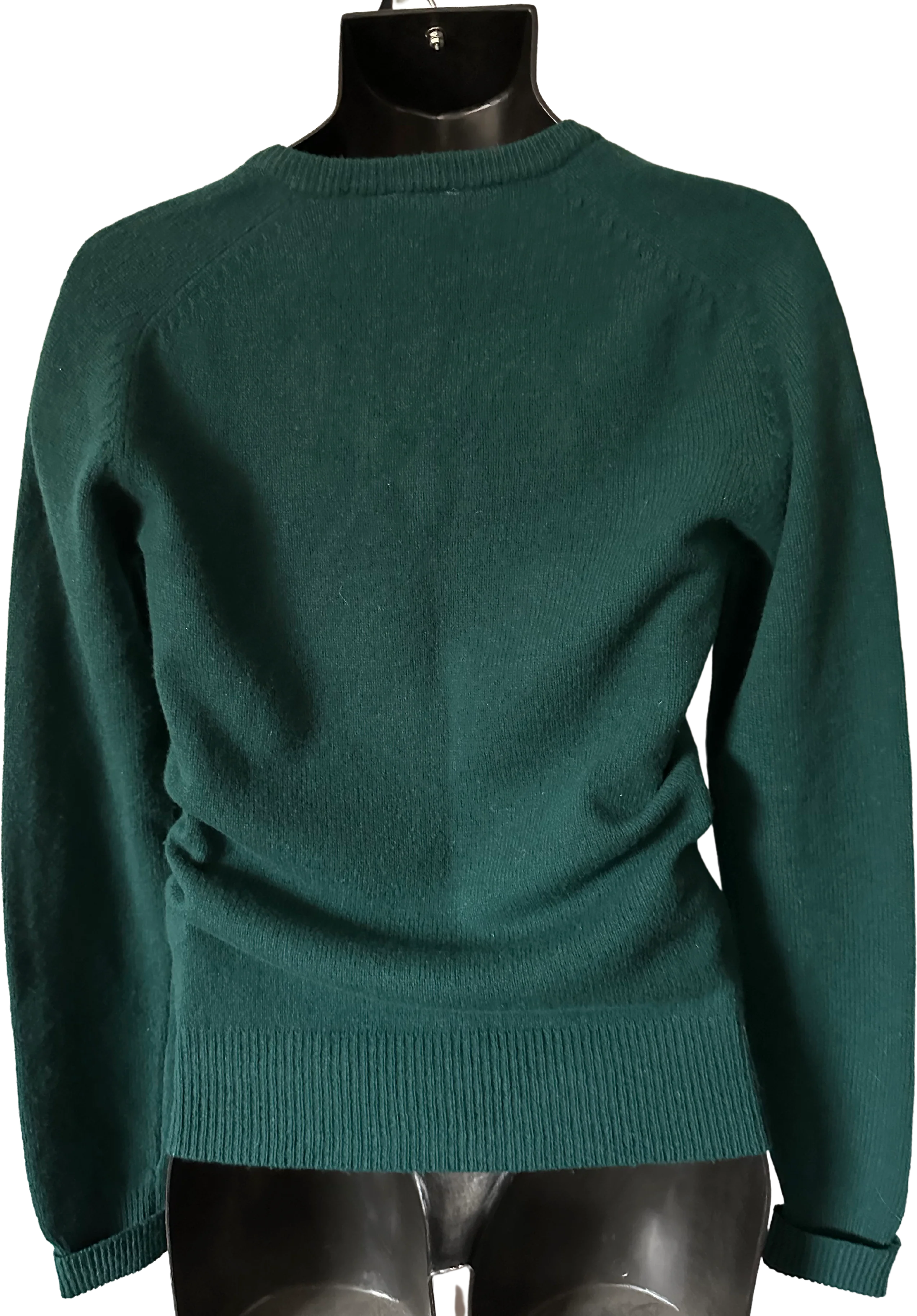 90s Green Lambswool V-neck Sweater By Jockey - Image 2