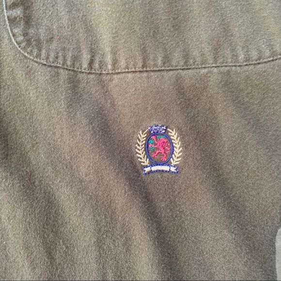 90s Grunge 90s Tommy Hilfiger Crest Logo Shirt By Tommy Hilfiger - Image 3