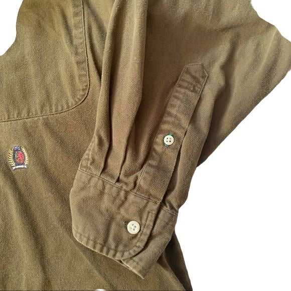 90s Grunge 90s Tommy Hilfiger Crest Logo Shirt By Tommy Hilfiger - Image 4