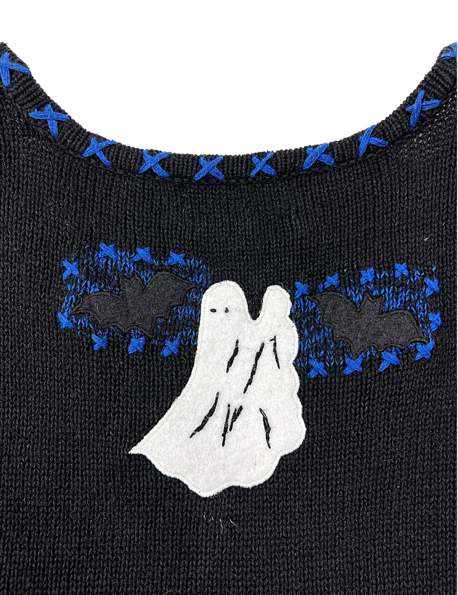 90s Halloween Trick Or Treat Chunky Sweater Vest By Studio Works - Image 9