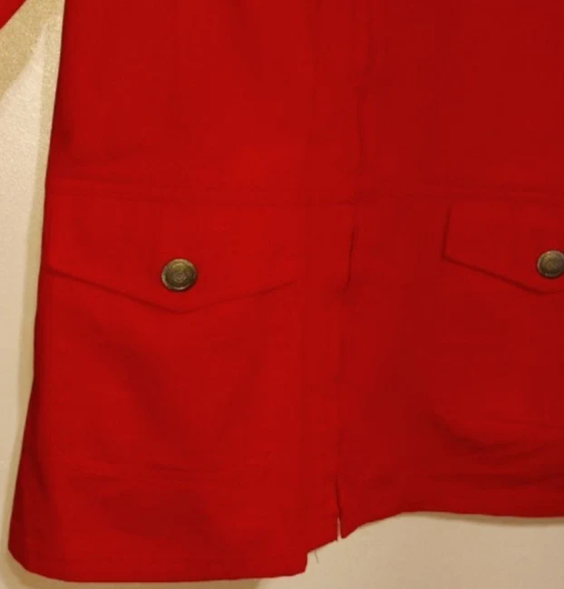 90s Heart Beads Red Denim Cotton Zip Front Top Jacket By Susan Graver - Image 5