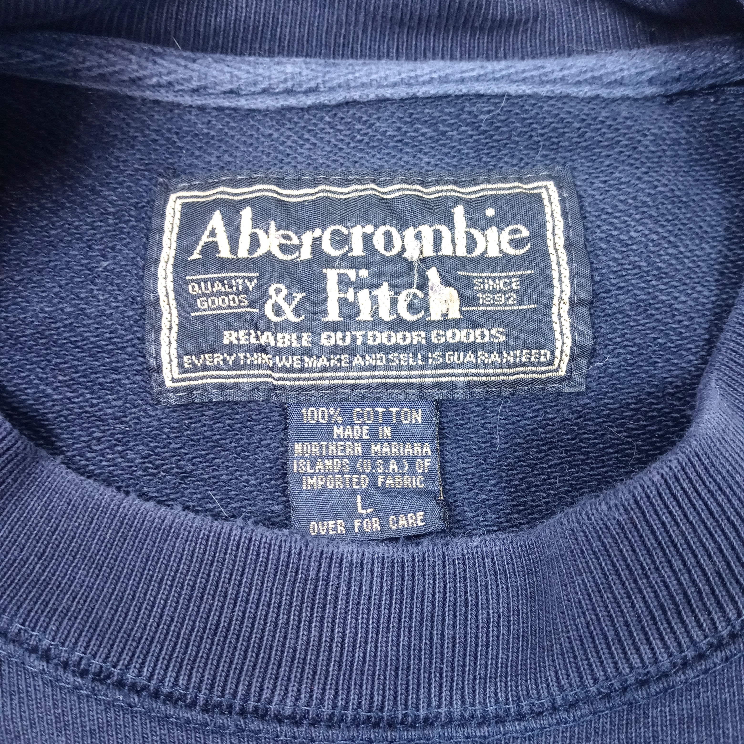 90s Heavyweight Boxy Fit Crewneck Logo Sweatshirt By Abercrombie & Fitch - Image 5
