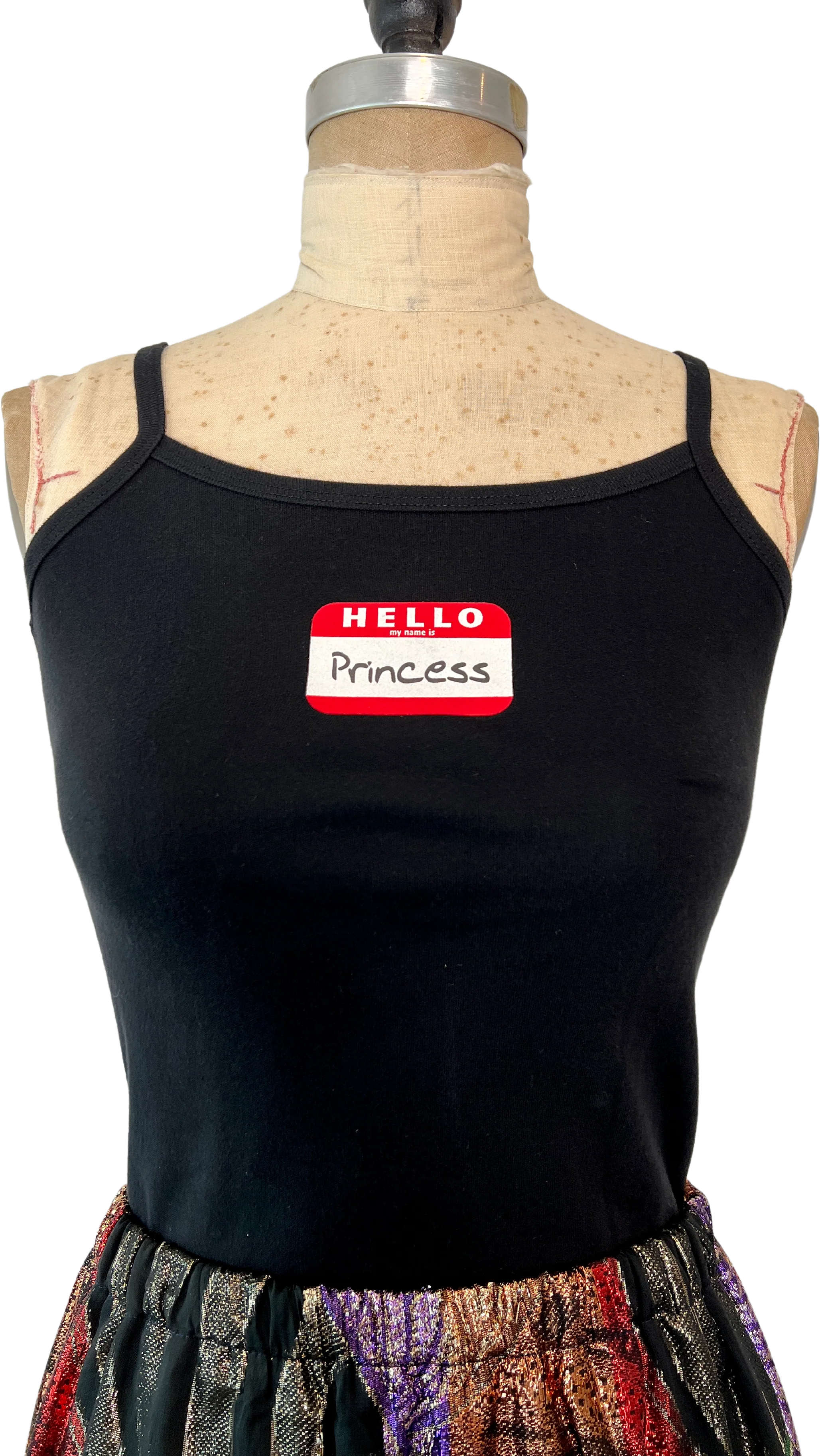 90s Hello My Name Is Name Tag Tank Top By Don't Panic!