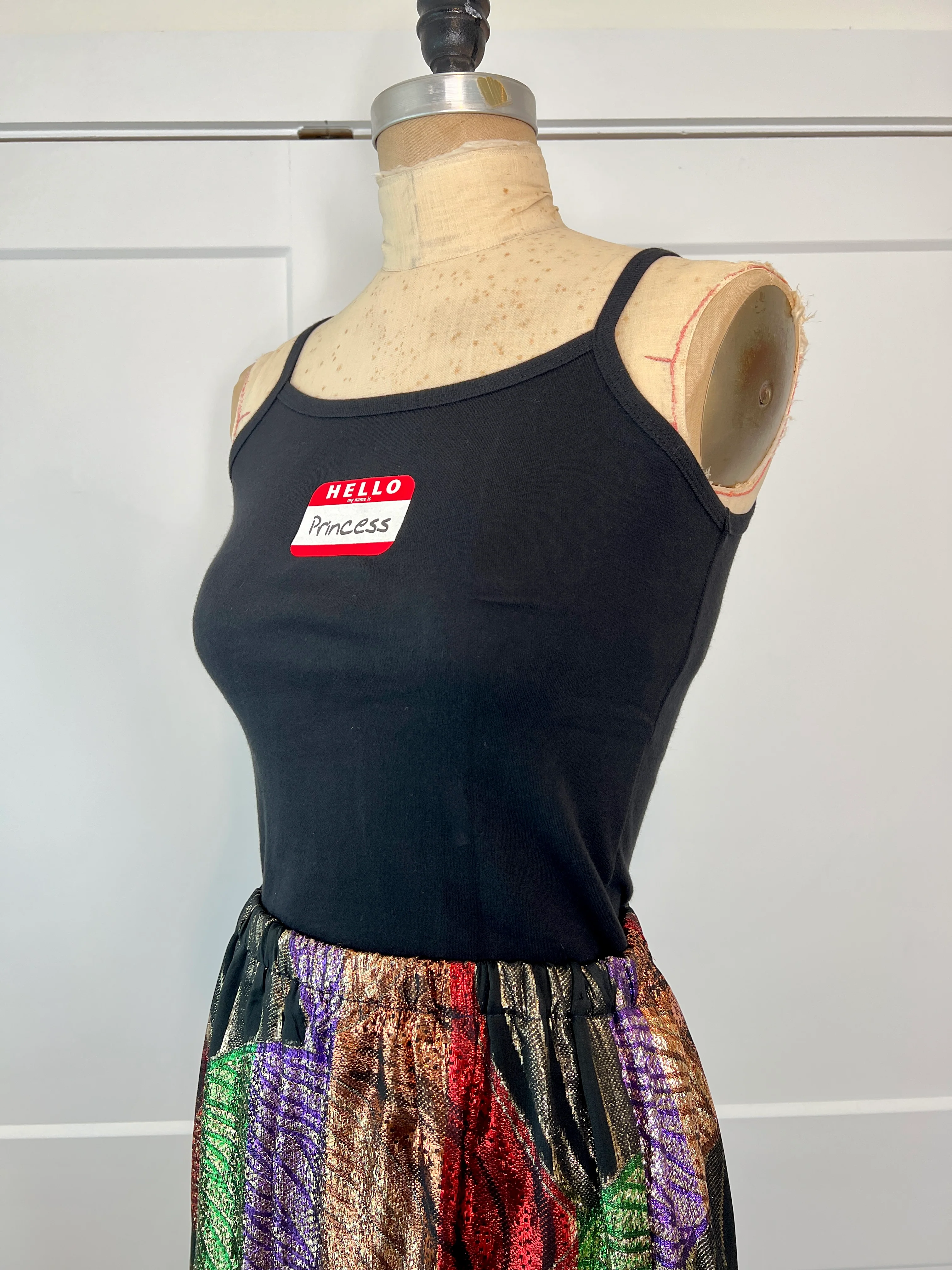 90s Hello My Name Is Name Tag Tank Top By Don't Panic! - Image 6