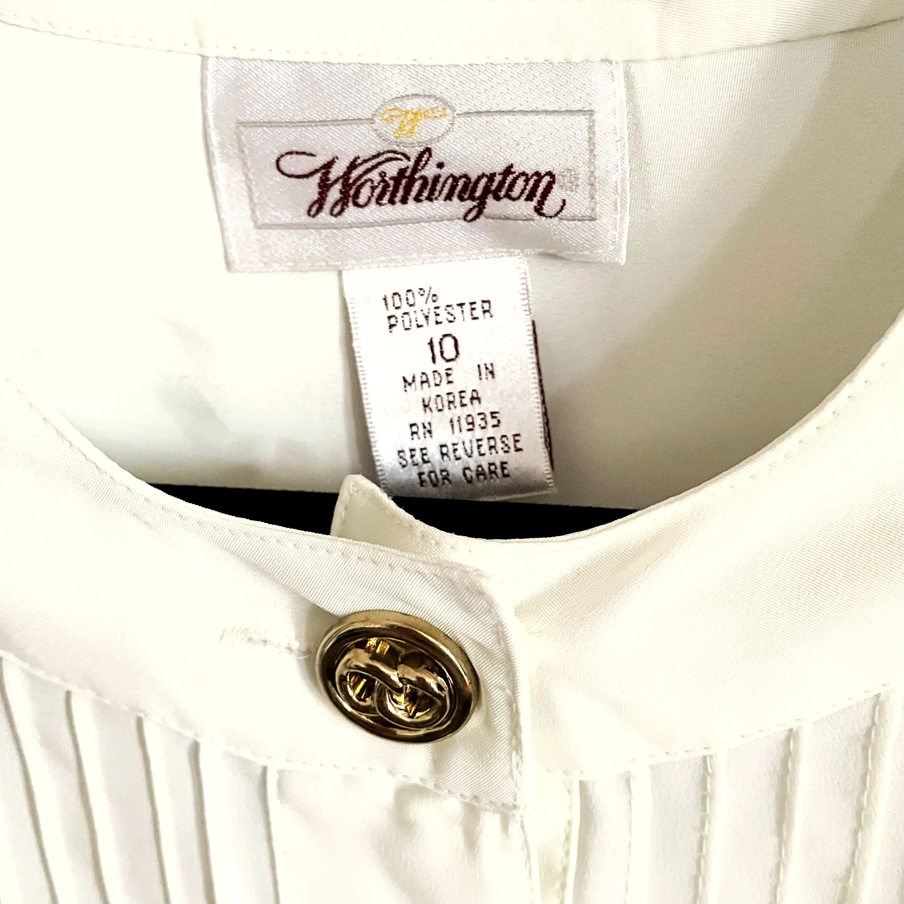 90s Henley Blouse By Worthington - Image 3