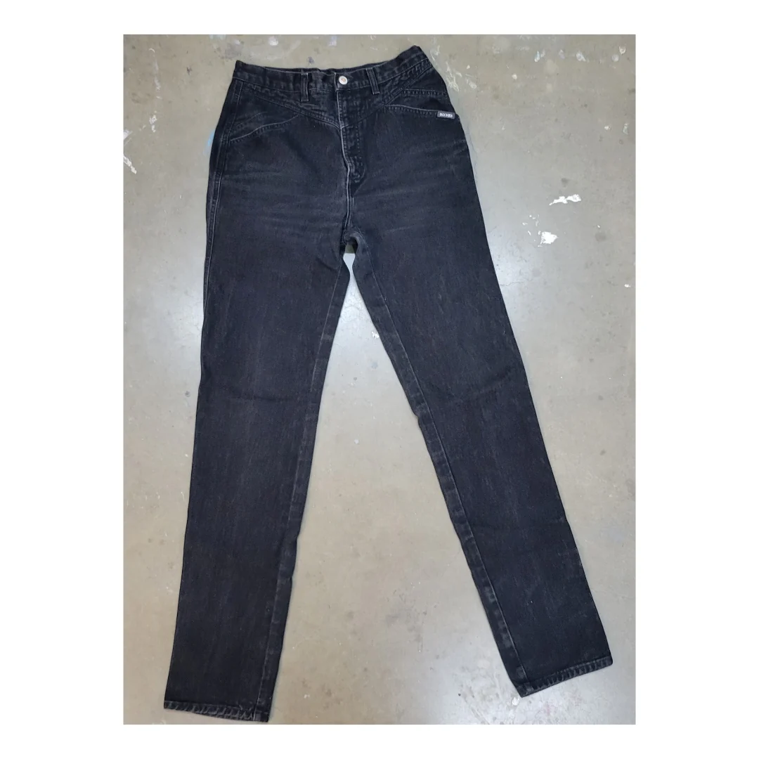 90s High Waist Black Southwest Rocky Jeans By Rocky Mountain Jeans - Image 6