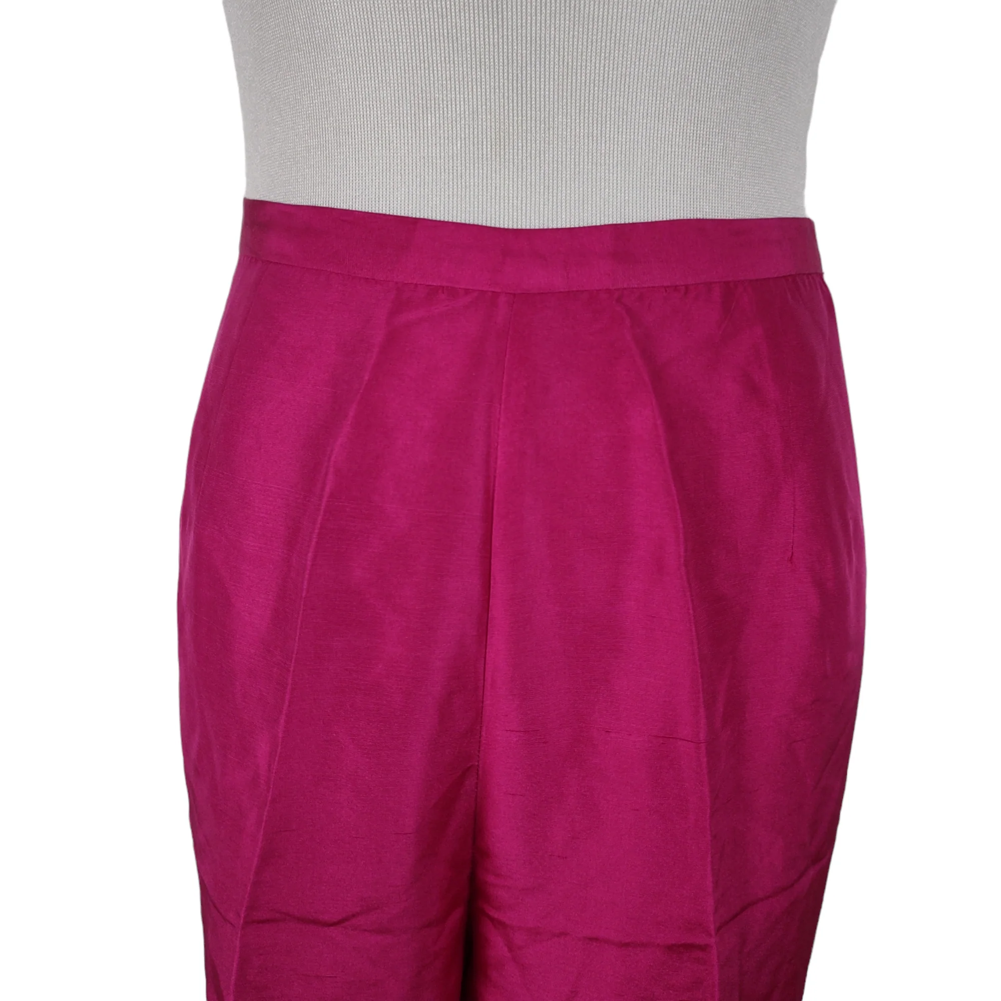 90s Hot Pink High Rise Straight Crop Dress Pants By Robbie Bee - Image 3