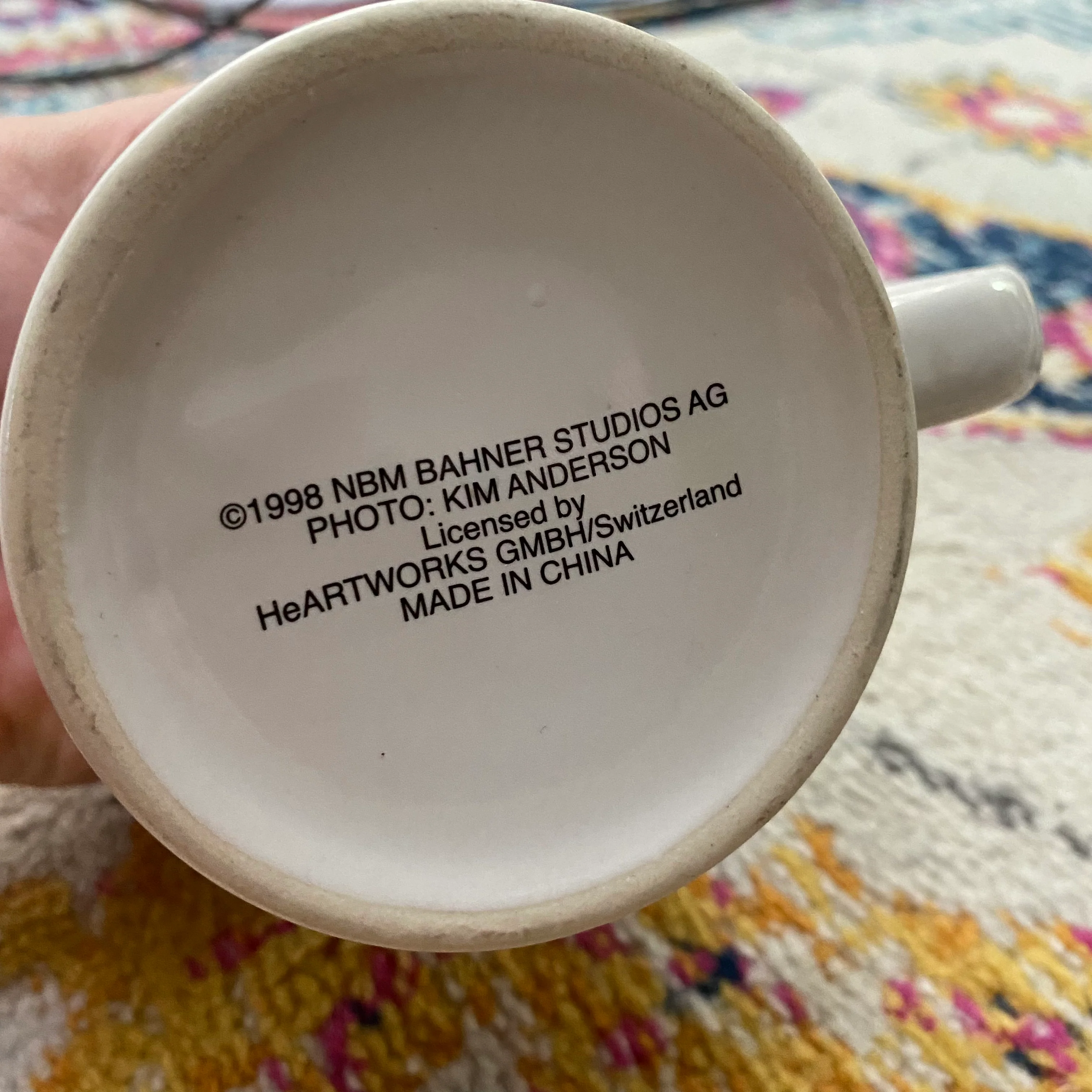90s Just The Thought Of You Mug 1998 Bahner Studios By Heartworks - Image 10