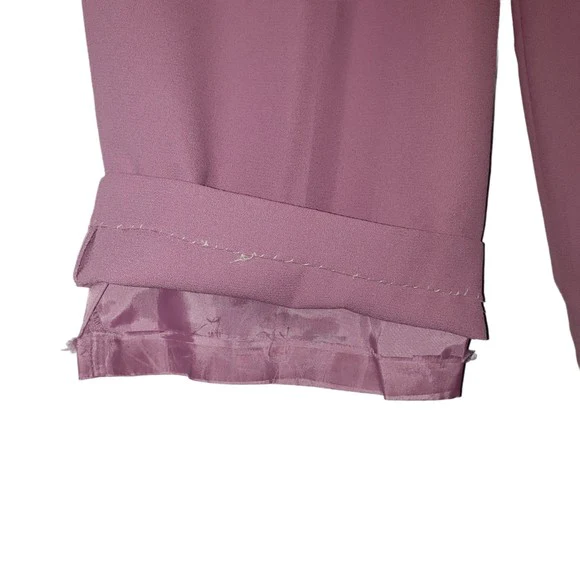 90s Karen Scott Lavender Trouser Slacks Size 12 Short By Karen Scott - Image 8