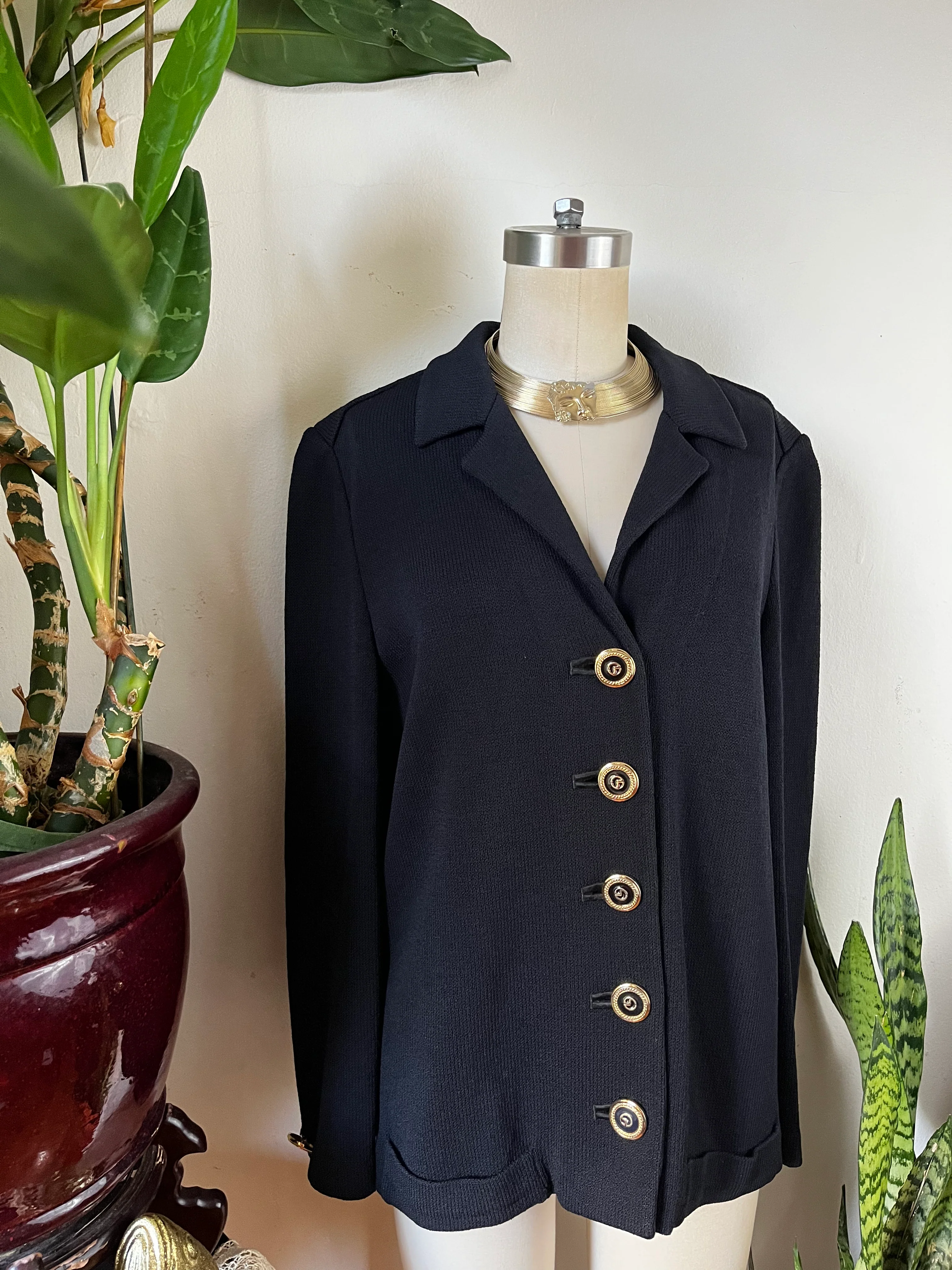 90s Knit Long Sleeve Nautical Preppy Cardigan By St. John Collection by Marie Gray - Image 10