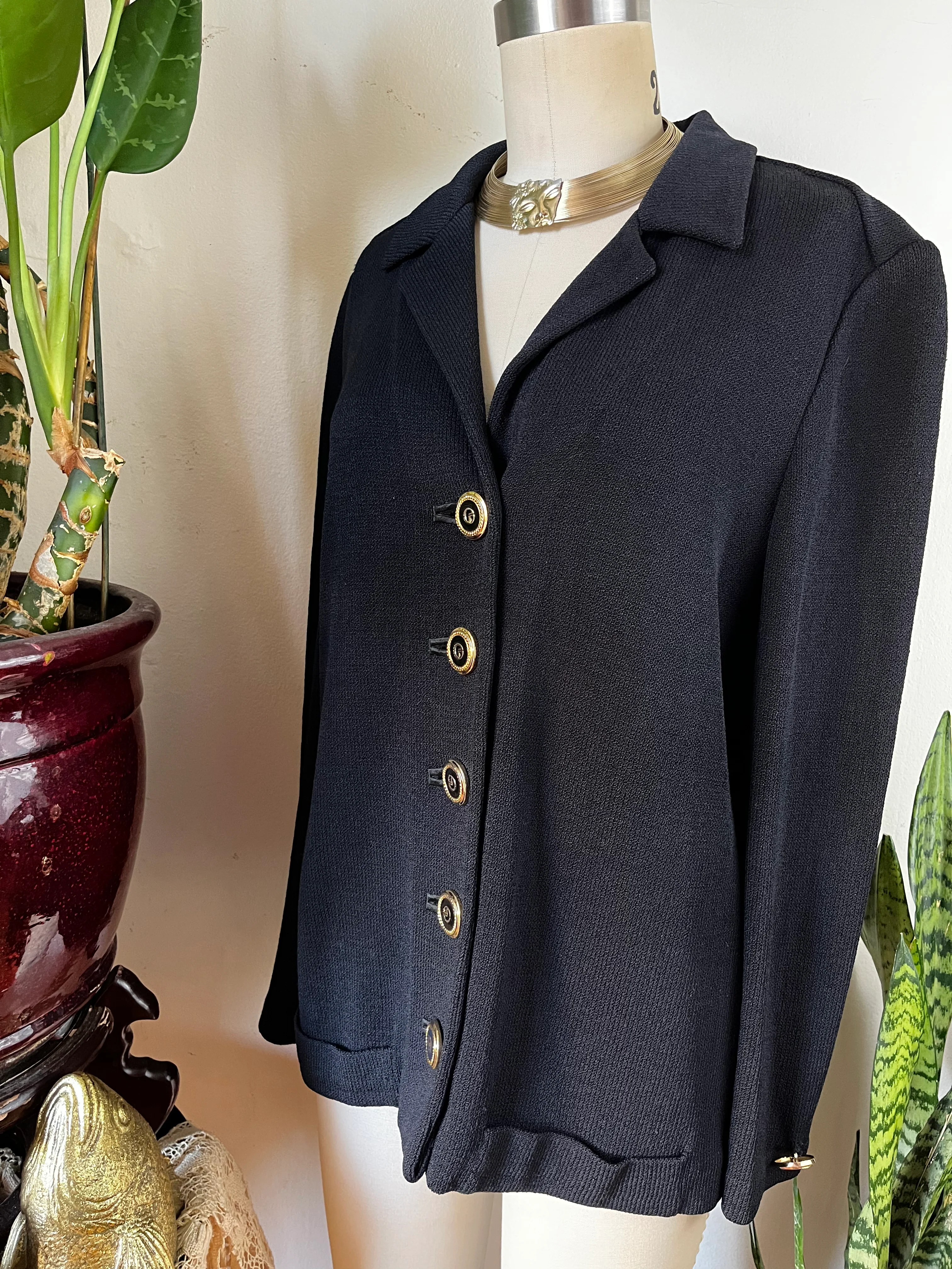 90s Knit Long Sleeve Nautical Preppy Cardigan By St. John Collection by Marie Gray - Image 11