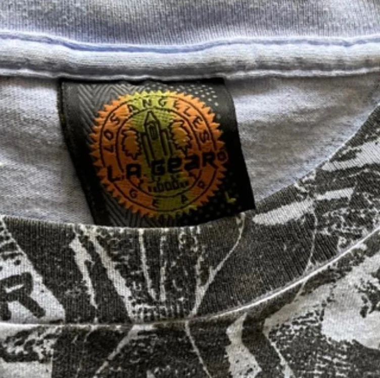90s L.a Gear All Over Print Sportswear T-shirt - Image 3