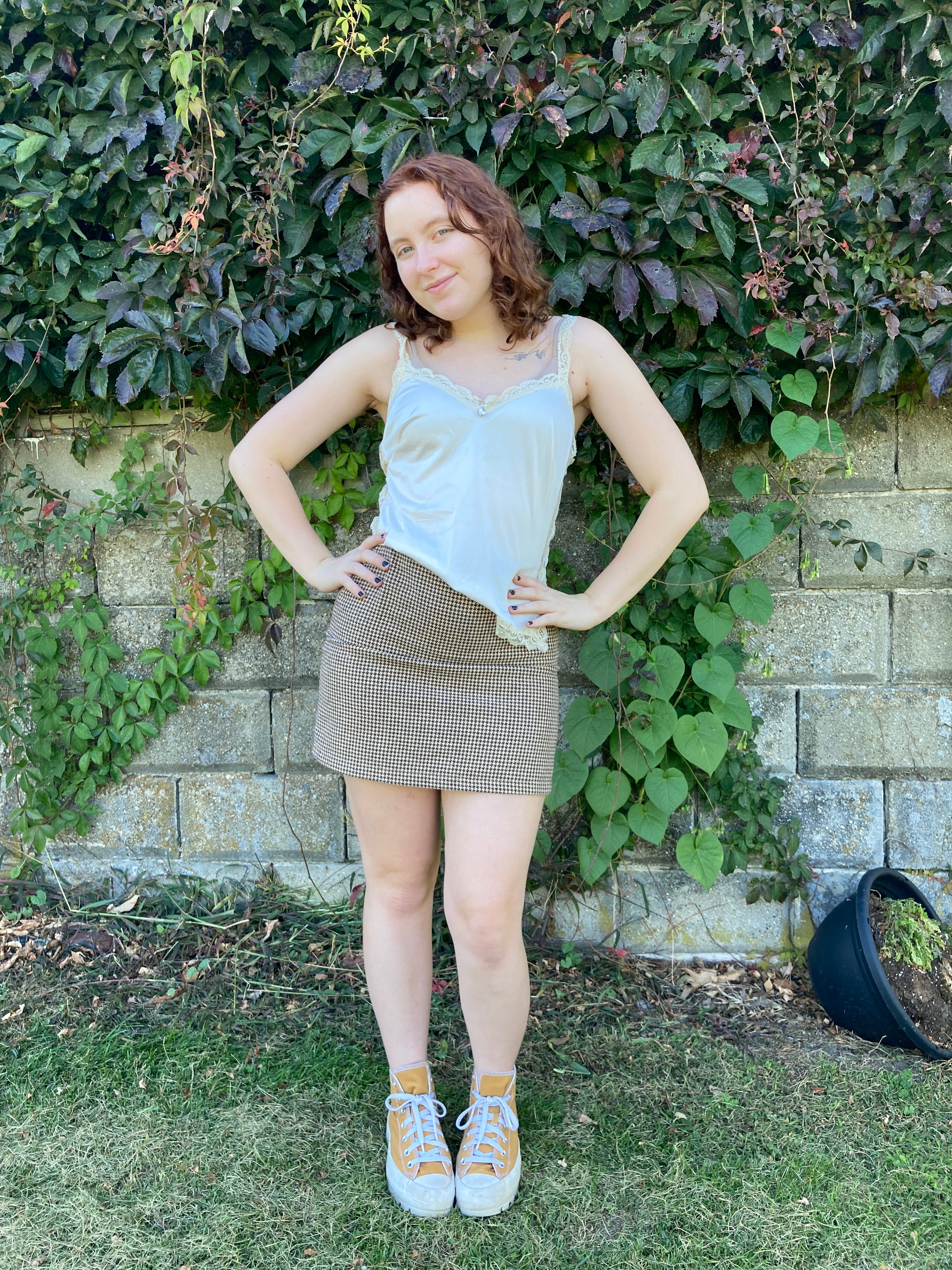 90s Lace And Silk Dainty Slip Tank - Image 3