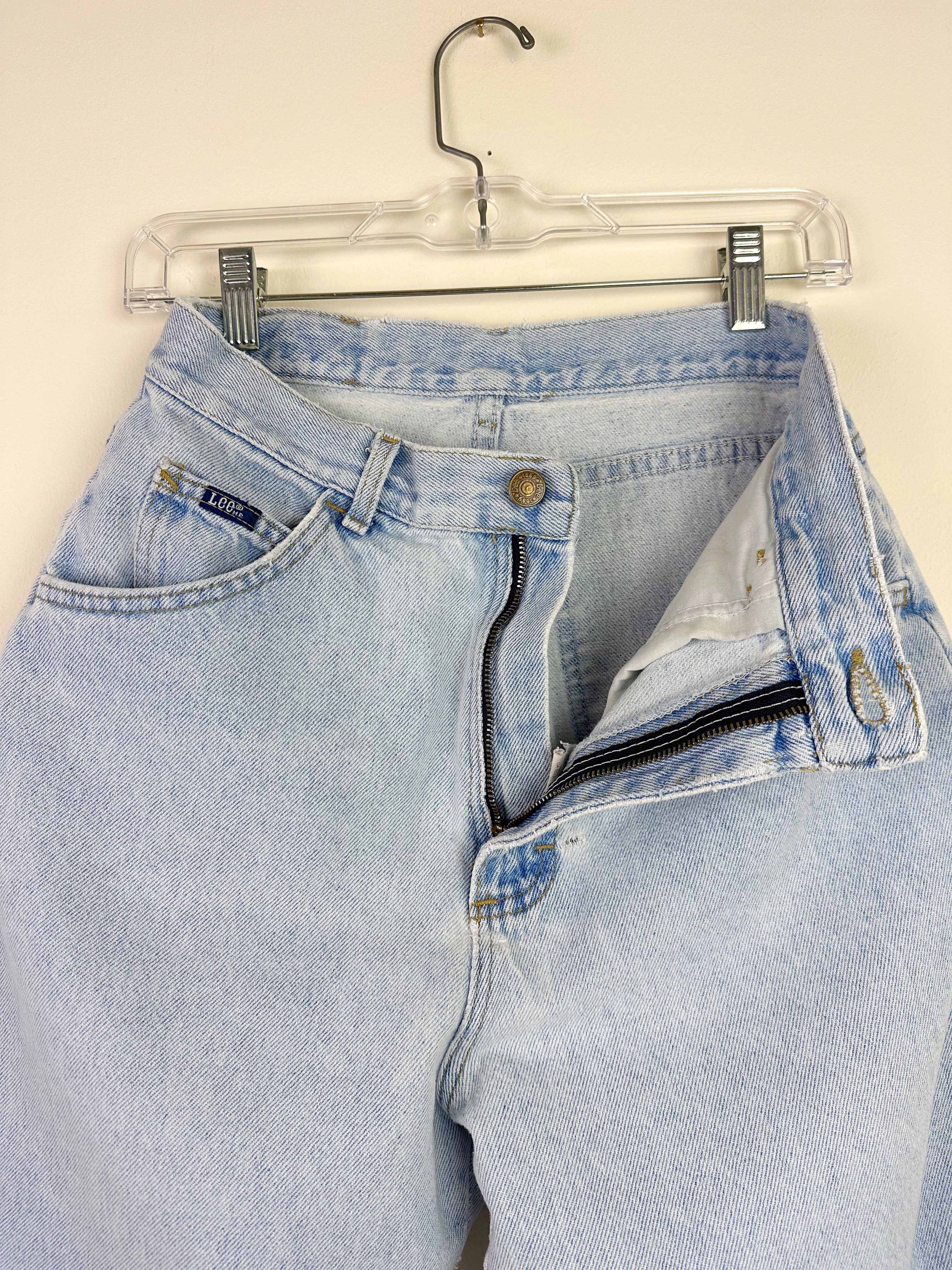 90s Lee Vintage High Waisted Jean Shorts By Lee - Image 3