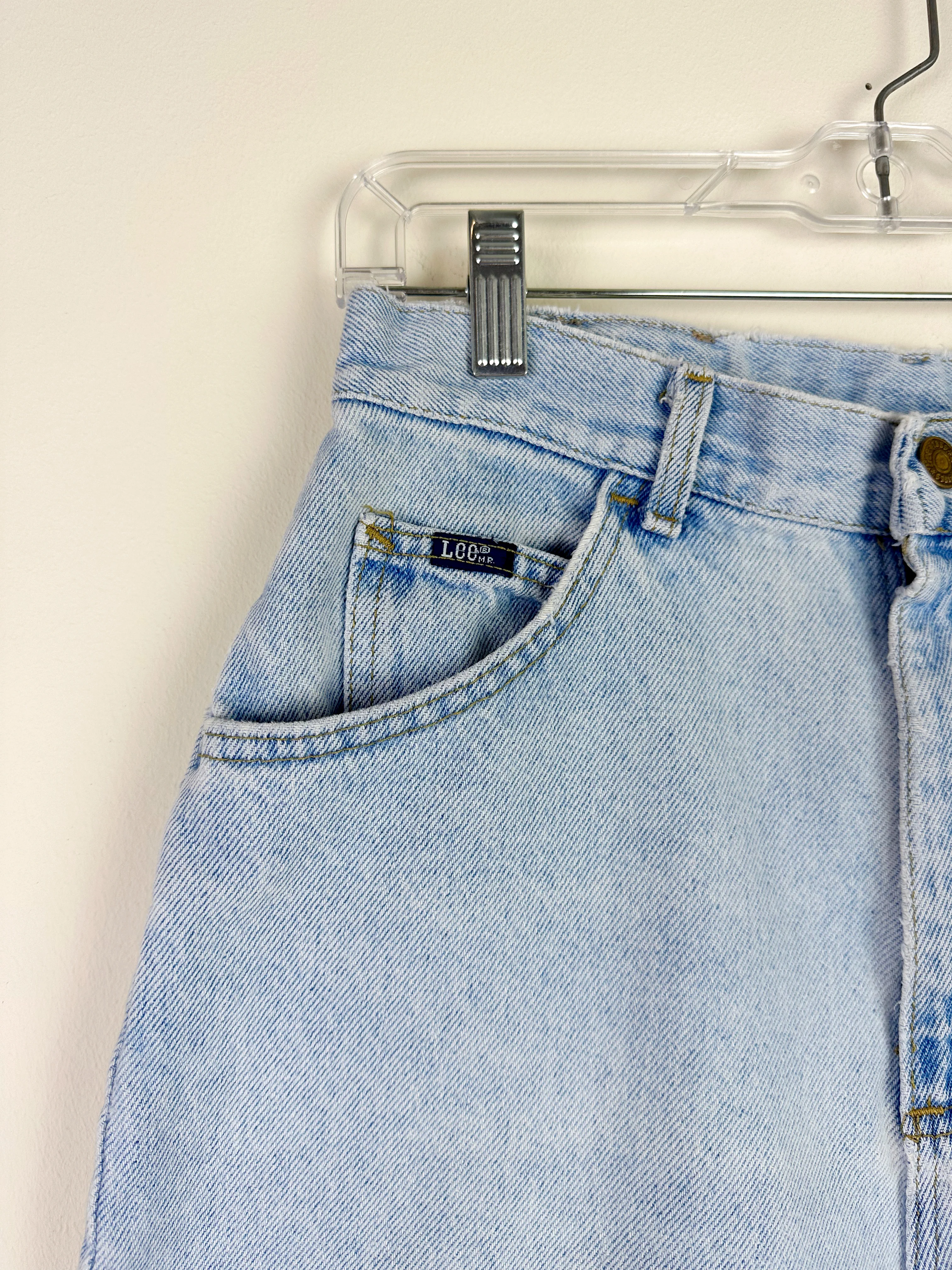 90s Lee Vintage High Waisted Jean Shorts By Lee - Image 4