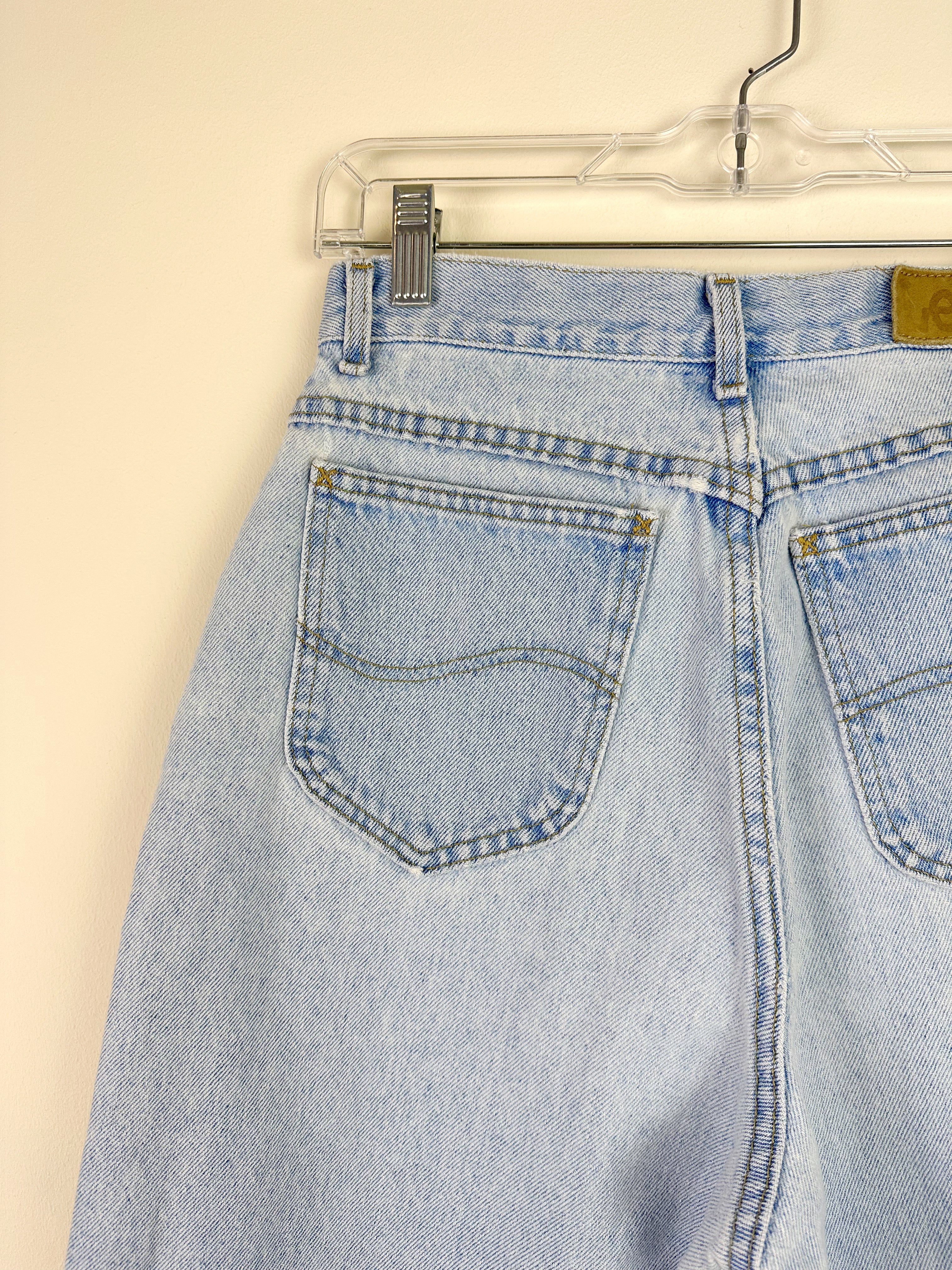90s Lee Vintage High Waisted Jean Shorts By Lee - Image 7