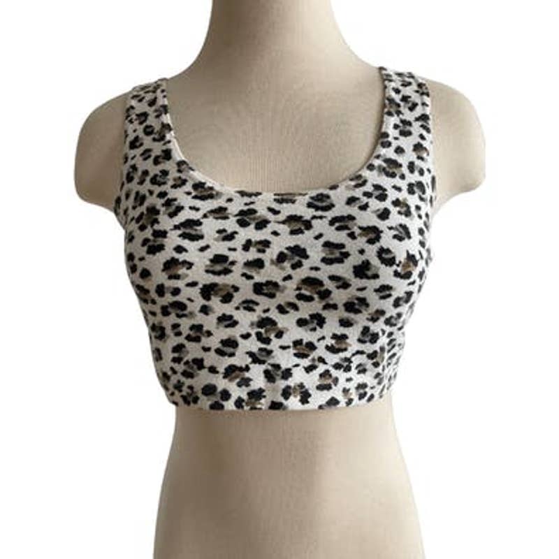 90s Leopard Animal Print Crop Tank Top by Limited Express - Image 5