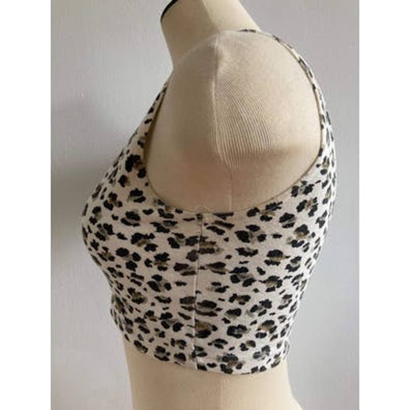 90s Leopard Animal Print Crop Tank Top by Limited Express - Image 6