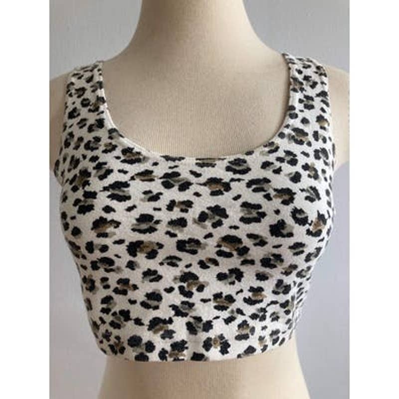90s Leopard Animal Print Crop Tank Top by Limited Express - Image 7
