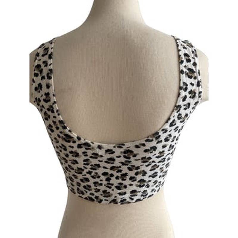 90s Leopard Animal Print Crop Tank Top by Limited Express - Image 8