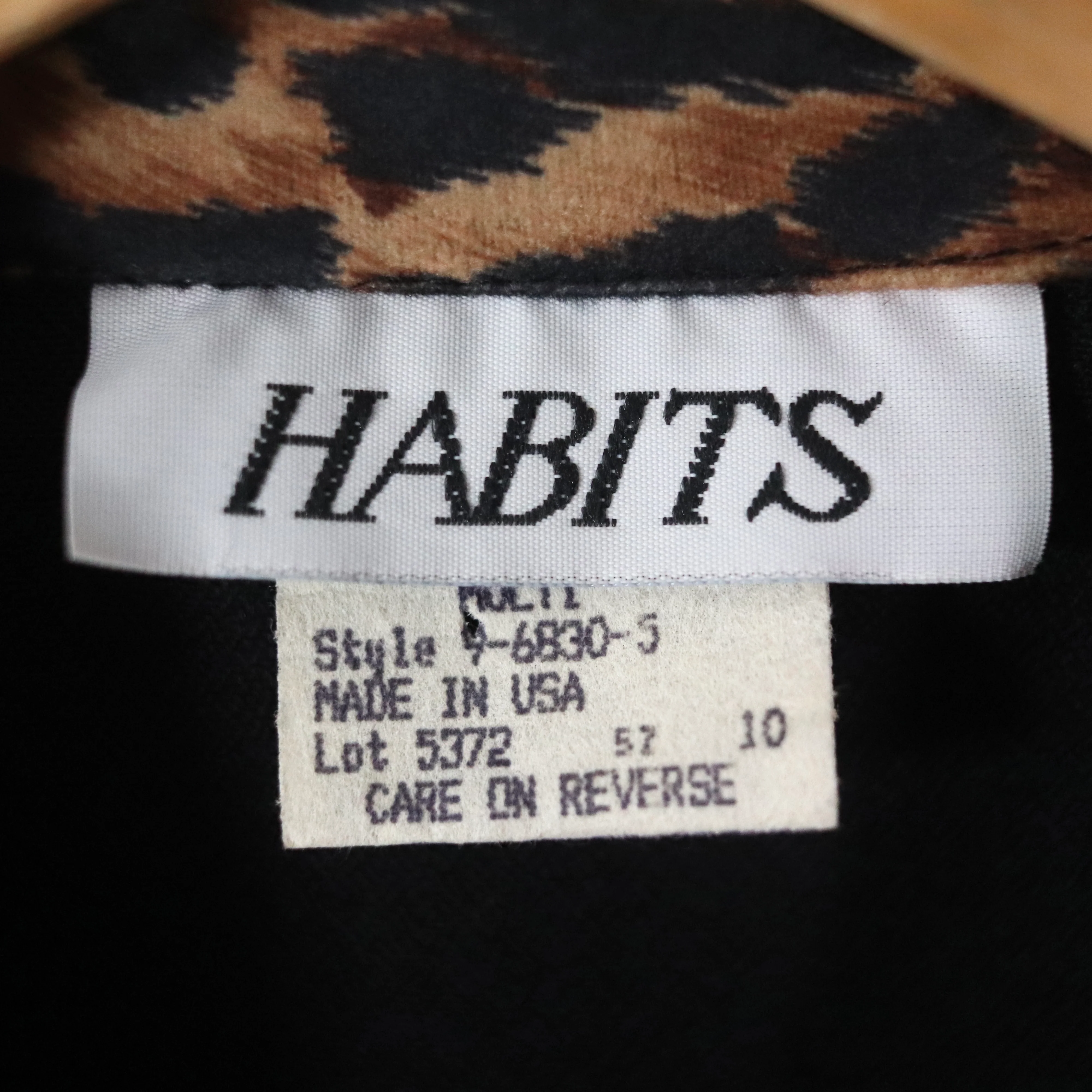 90s Leopard Colorblock Skirt Suit Set Blazer Jacket By Habits - Image 10