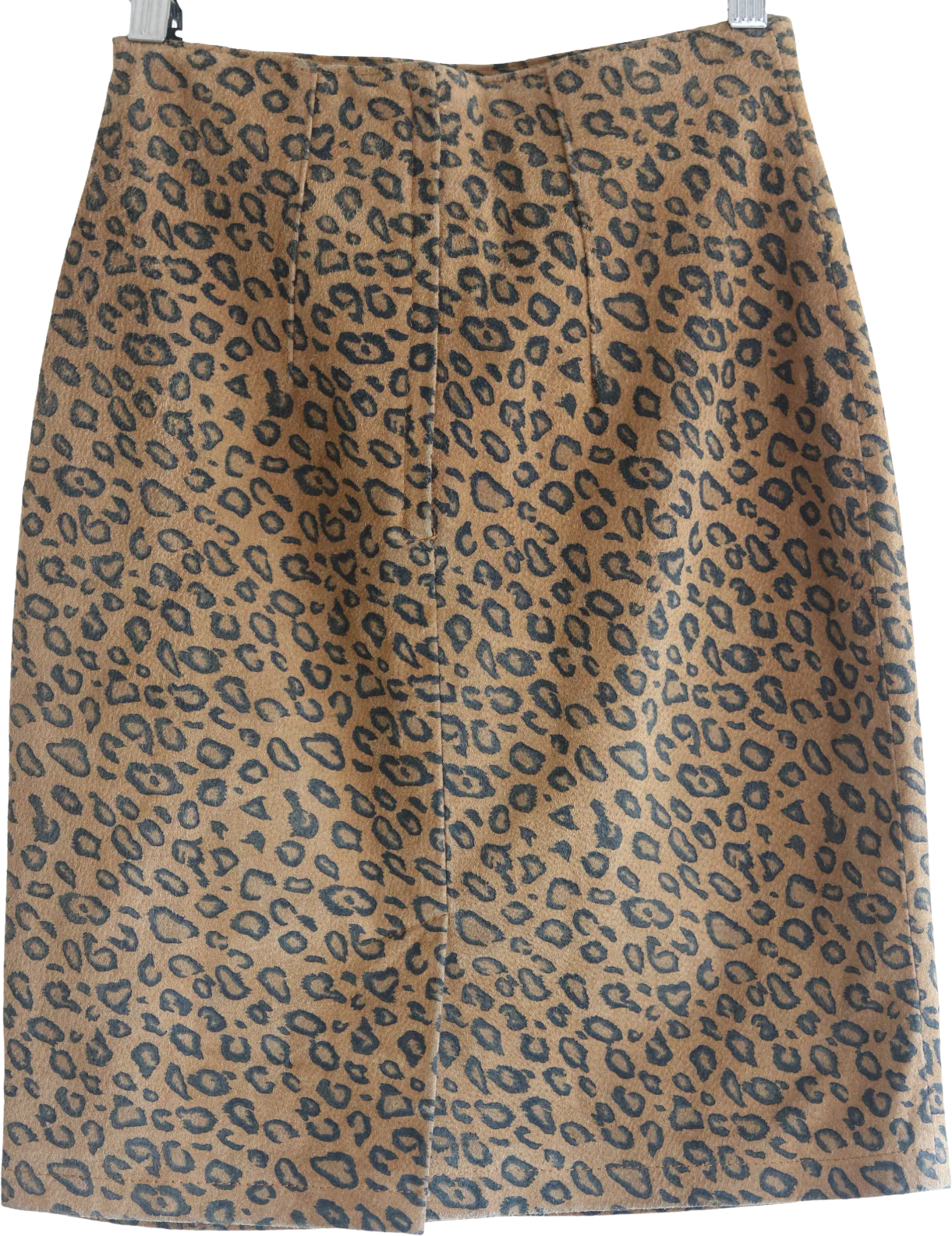 90s Leopard Suede Mini Skirt By The Limited - Image 2