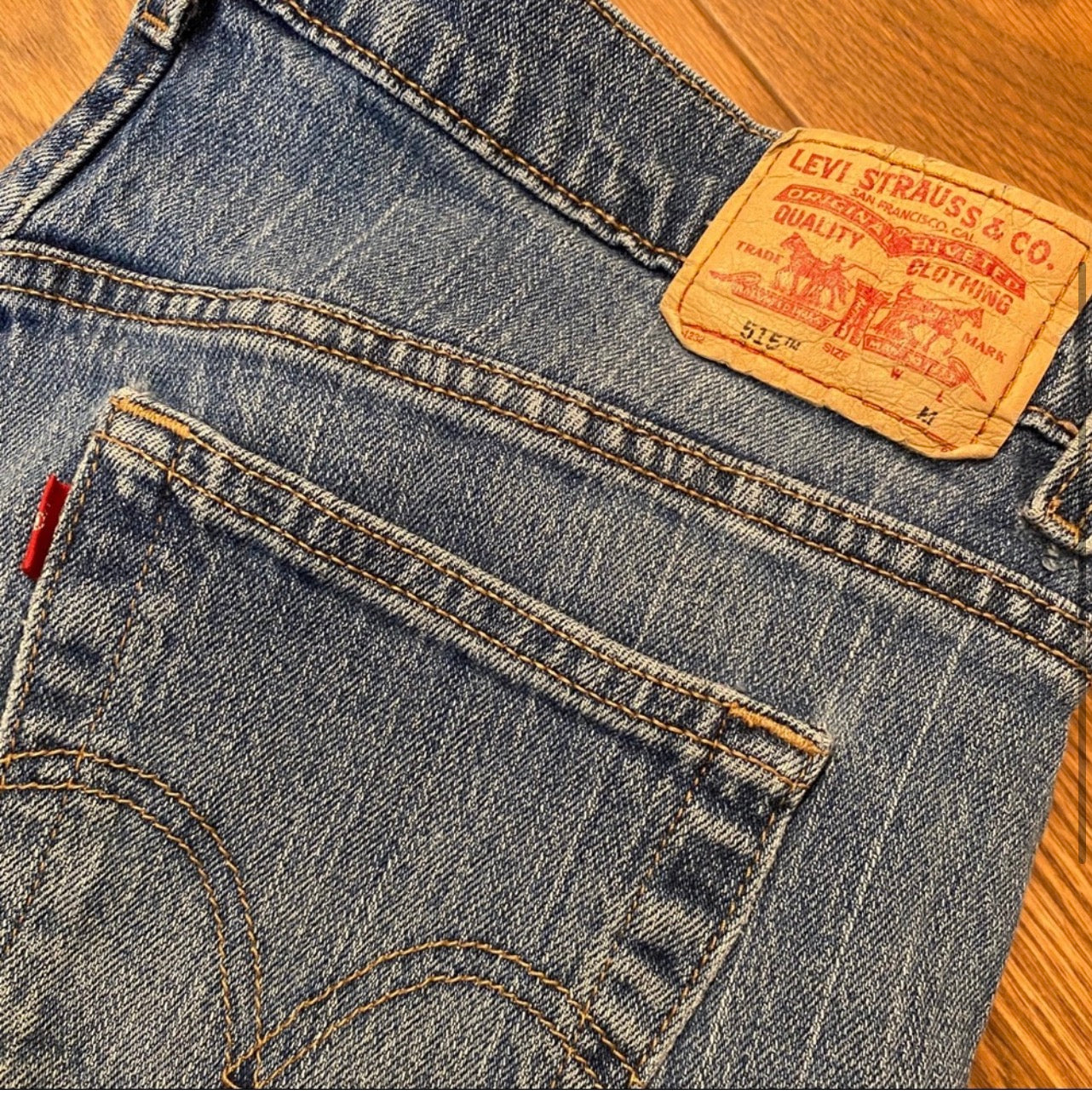 90s Levis 515 Boot Cut Jeans. Size 12 32” Waist By Levis - Image 4