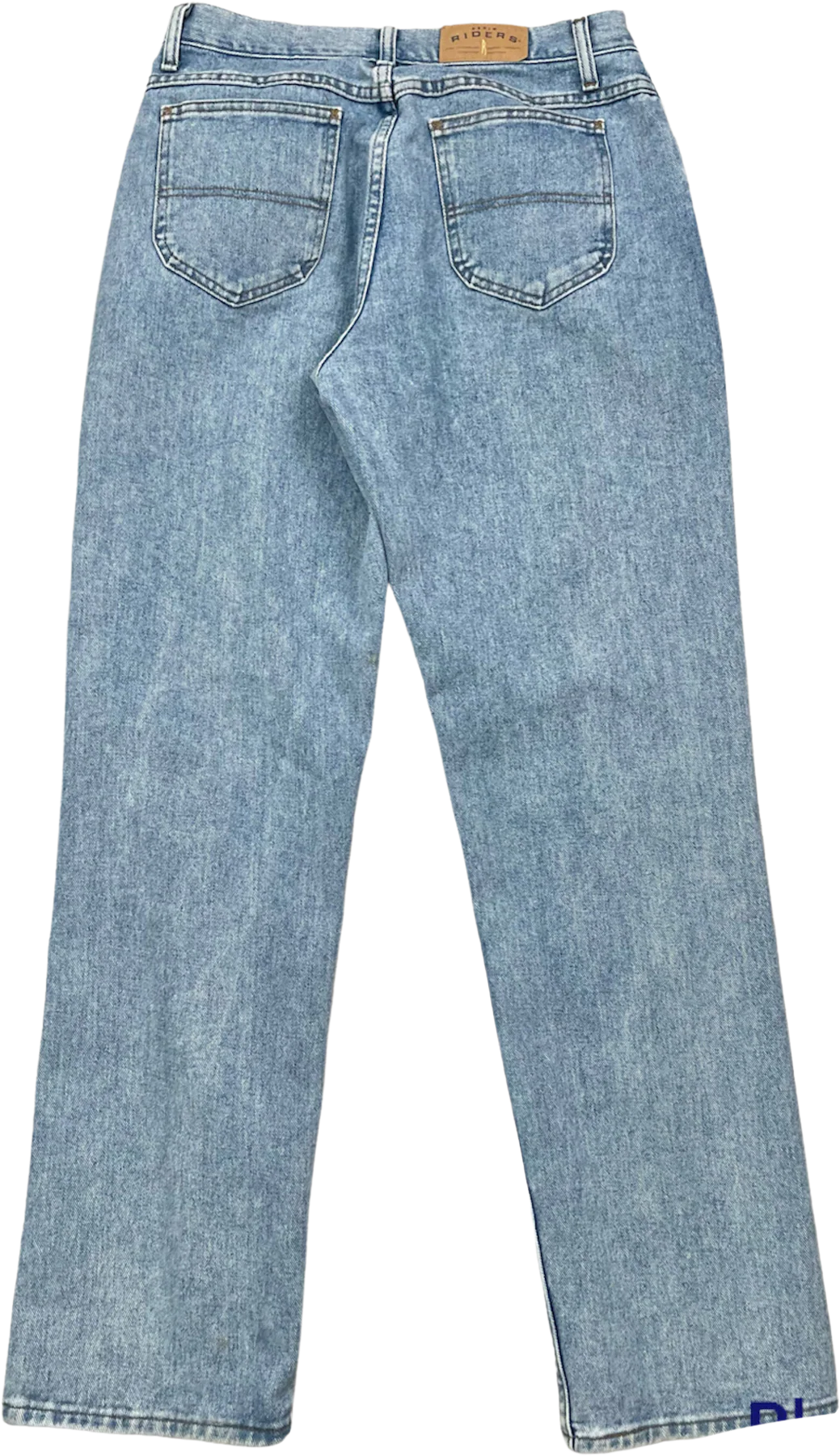 90s Light Blue Denim High Waist Straight Leg Mom Jeans By Riders - Image 2
