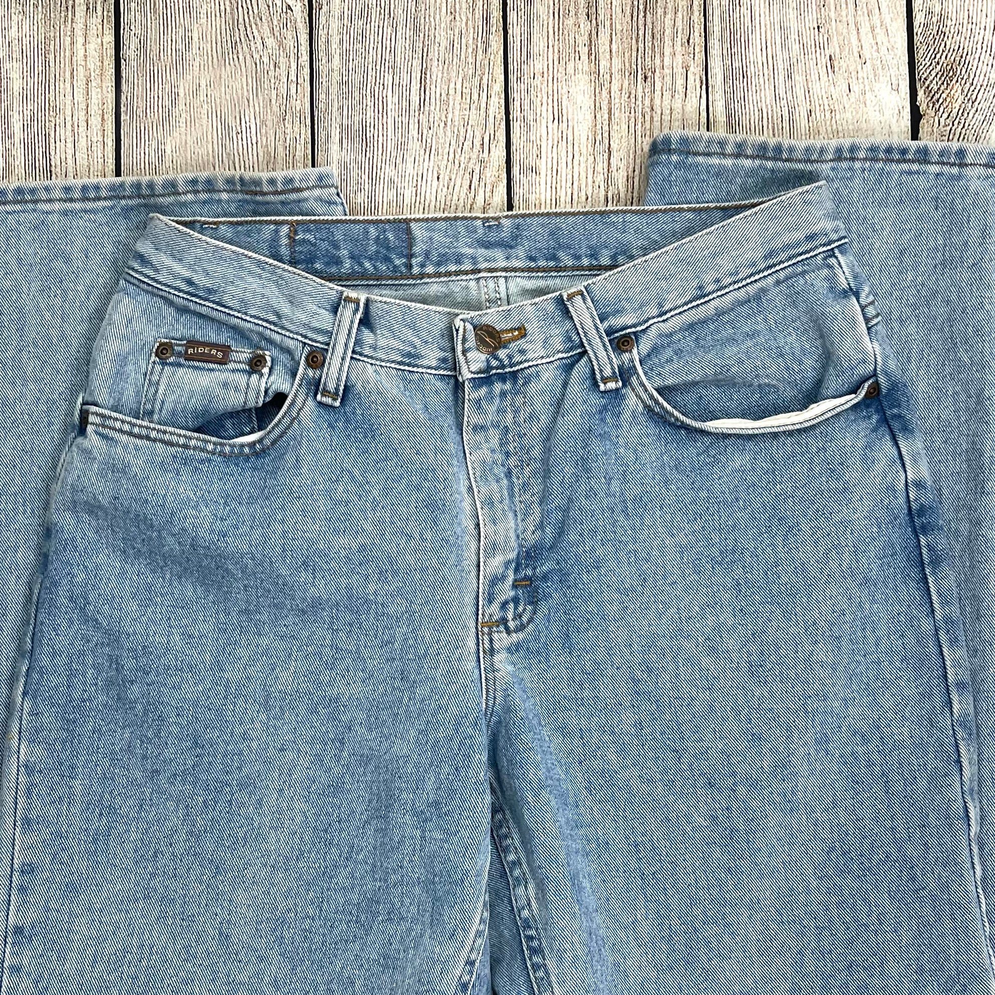 90s Light Blue Denim High Waist Straight Leg Mom Jeans By Riders - Image 6
