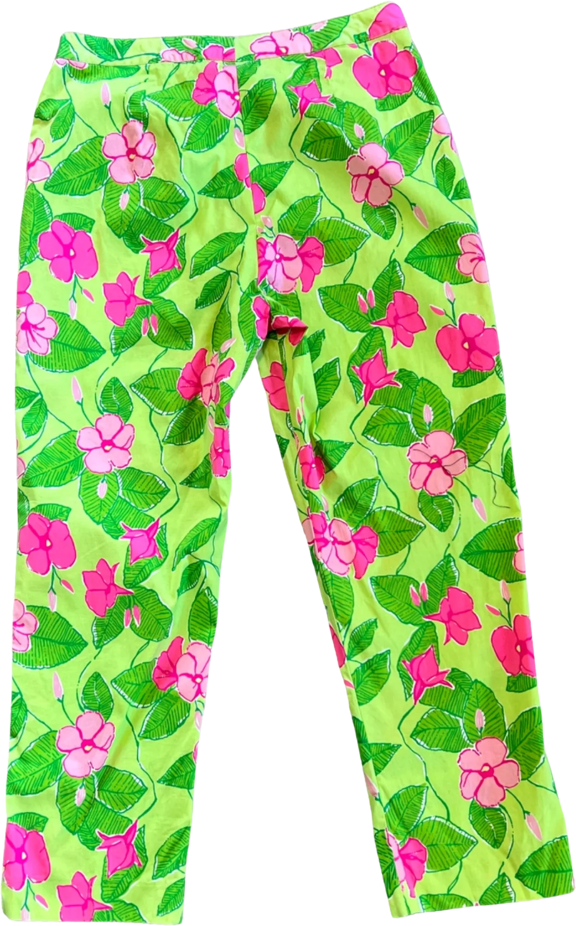 90s Lilly Pulitzer Floral Print Cropped Pants By Lilly Pulitzer