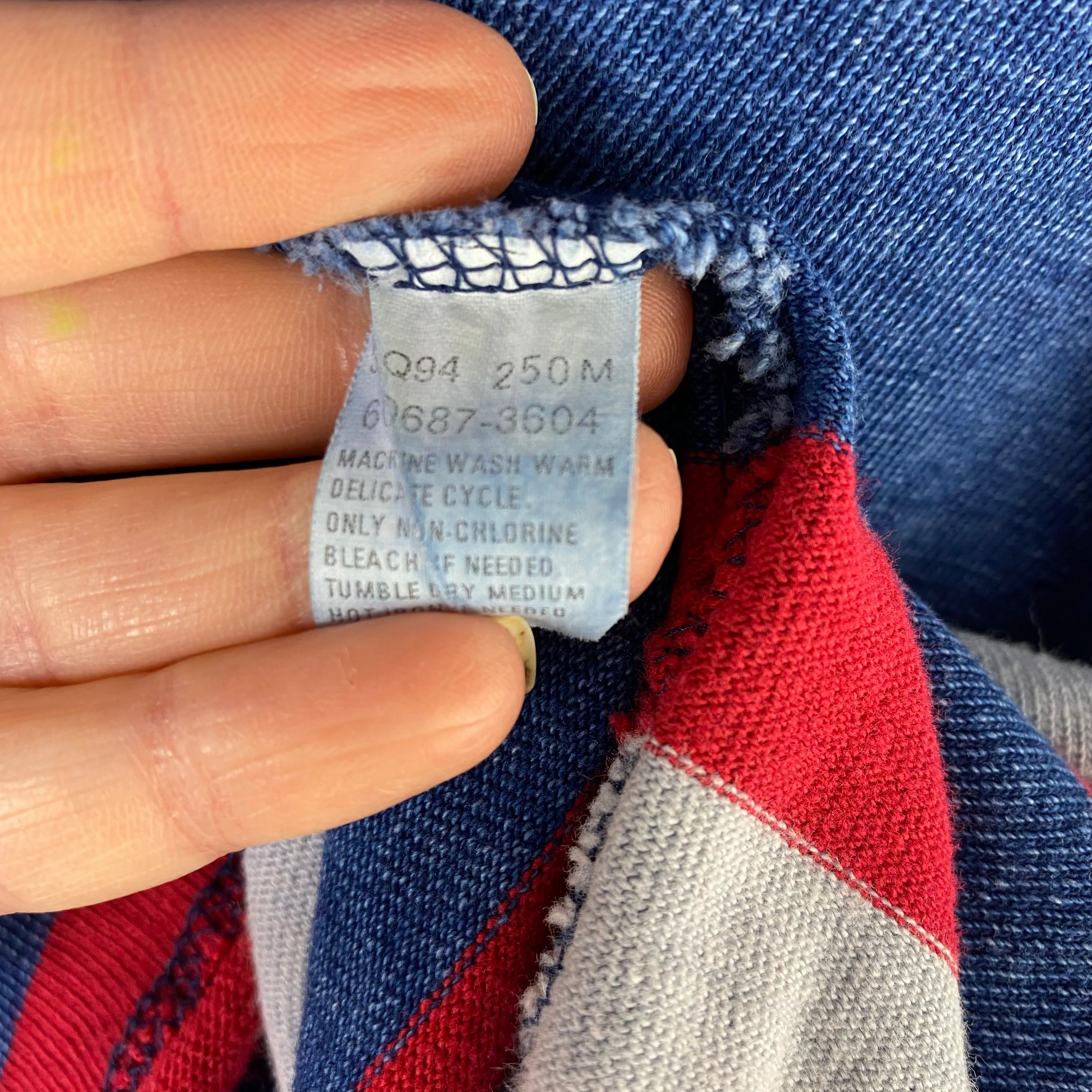 90s Long Sleeve Striped Levi's Polo Pullover Shirt By Levi's - Image 4
