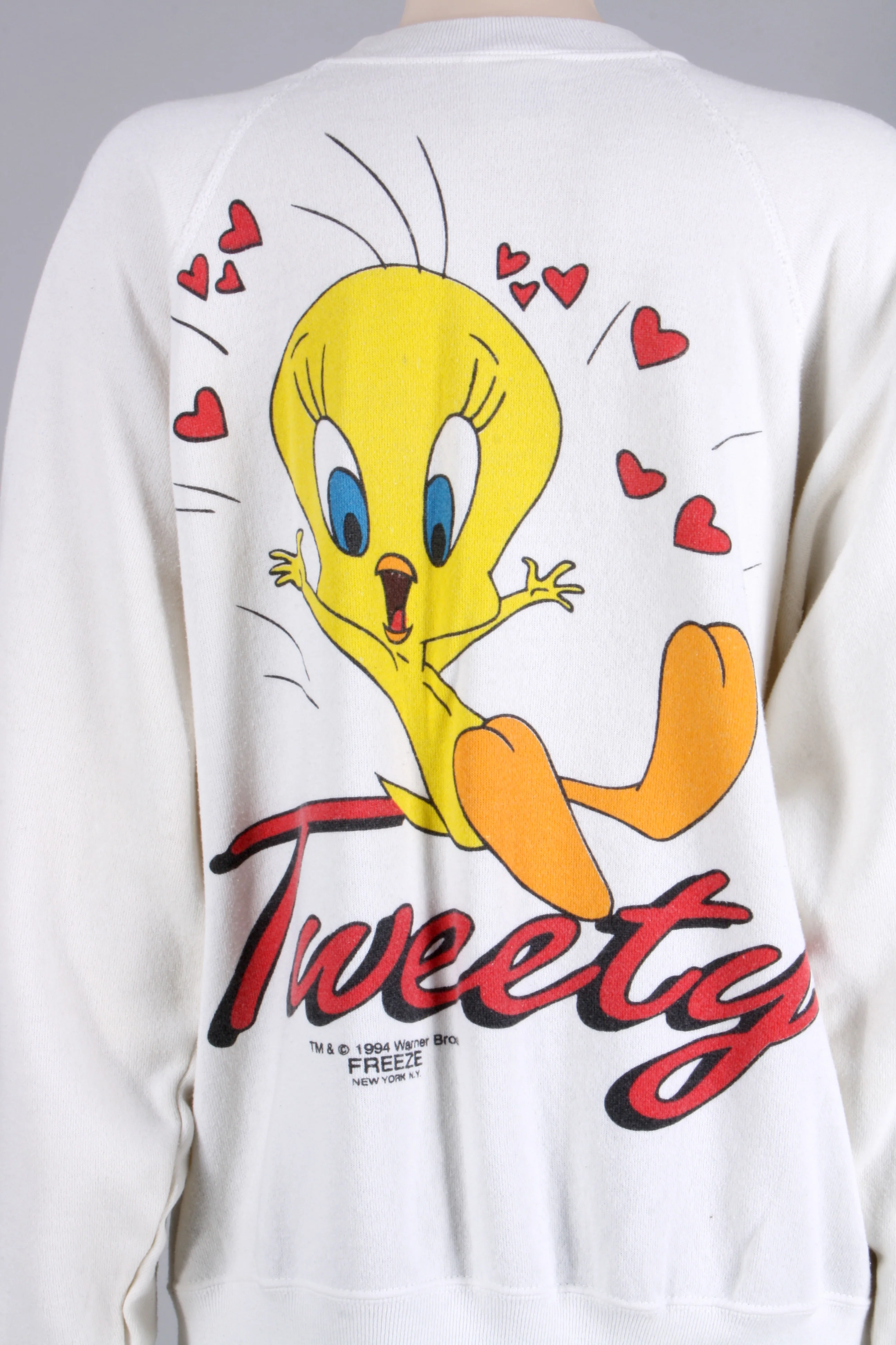 90s Looney Tunes Tweety Bird Sylvester Sweatshirt 1994 by Tultex - Image 5