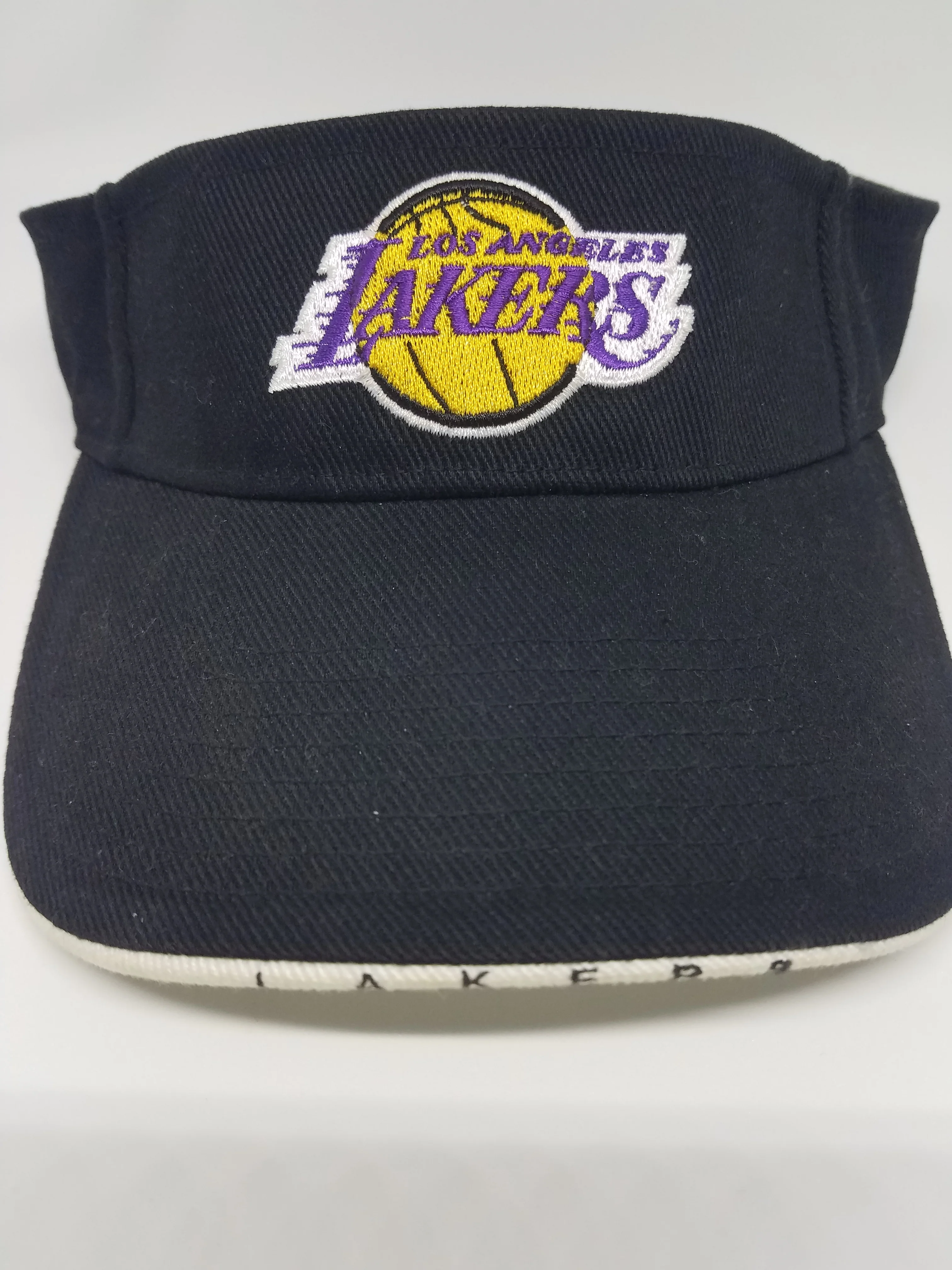 90s Los Angeles Lakers Basketball Visor By Twins Enterprise Inc. - Image 3