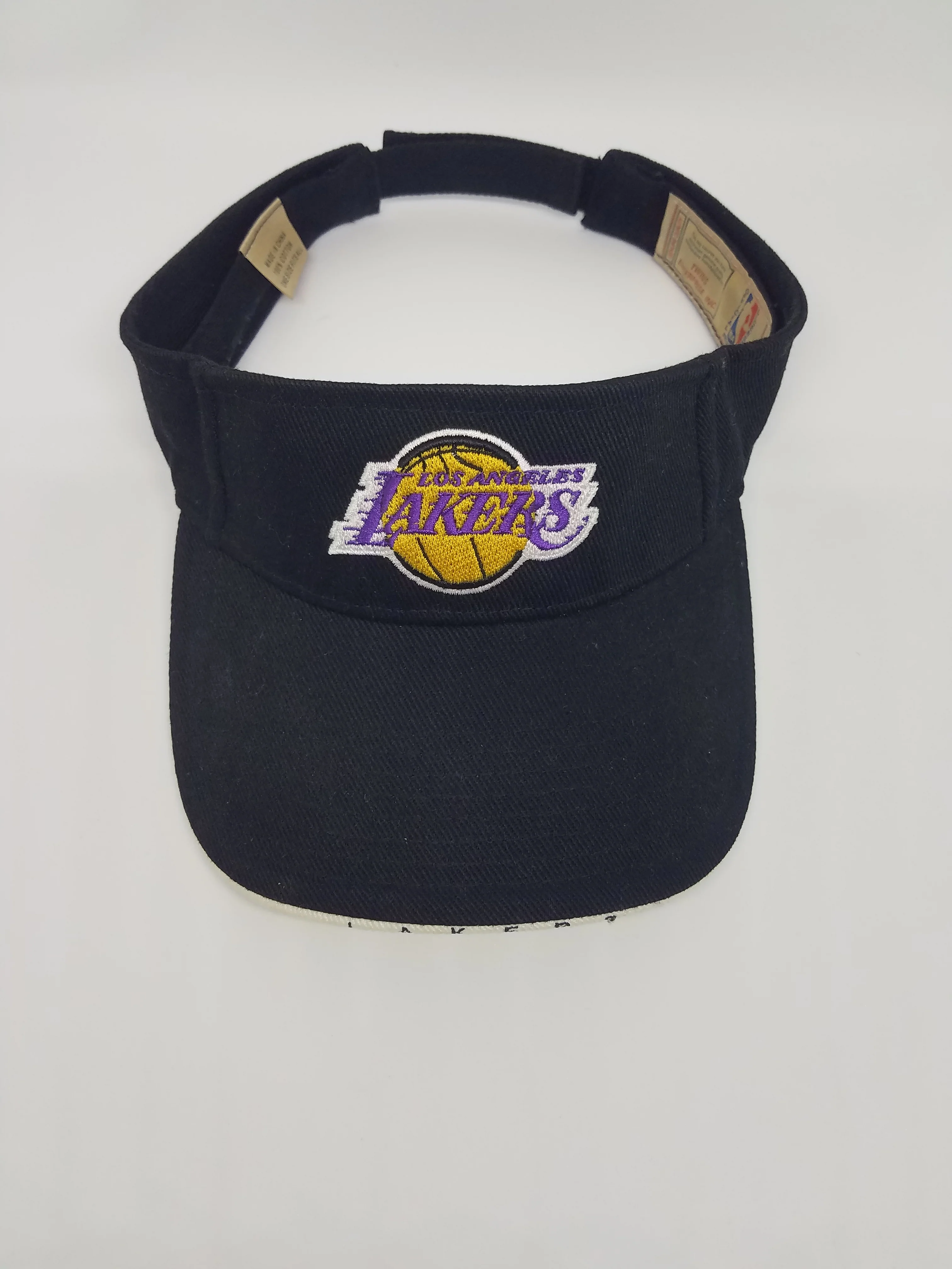 90s Los Angeles Lakers Basketball Visor By Twins Enterprise Inc. - Image 4