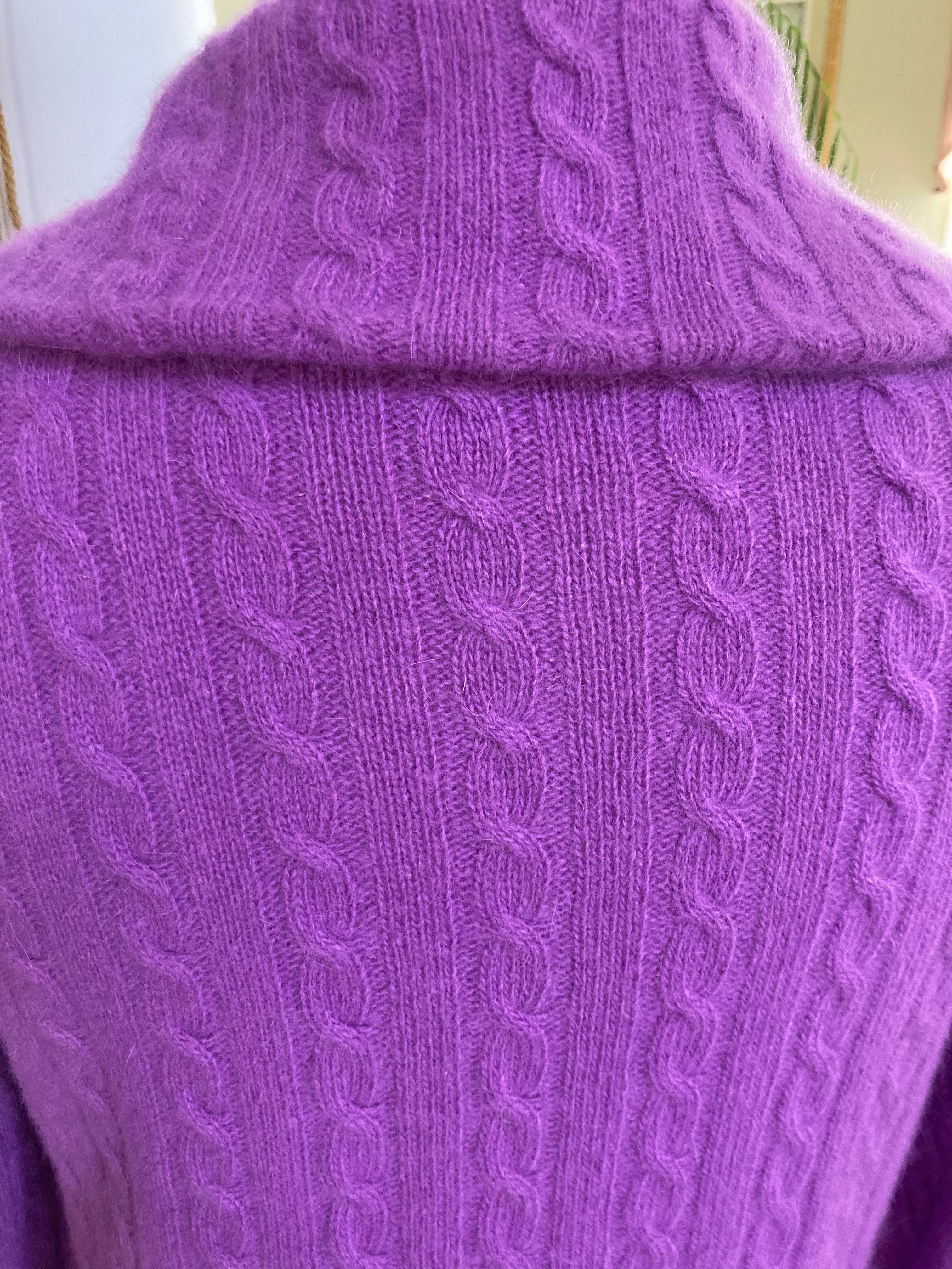 90s Luscious Soft Purple Sweater By Lauren Ralph Lauren - Image 4