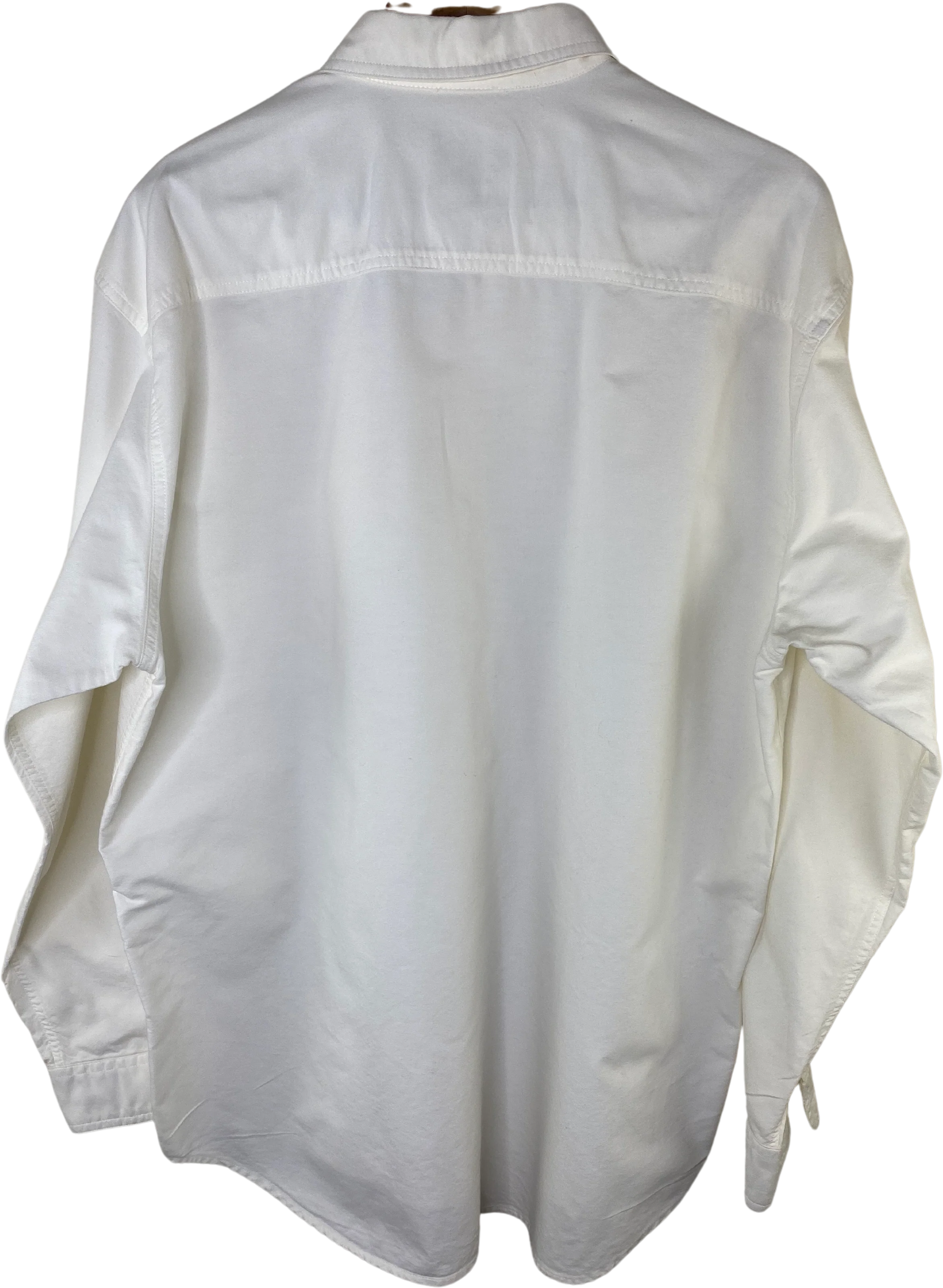 90s M&m's Embroidered Twill Cotton Button Front Shirt By Planet Mars - Image 2