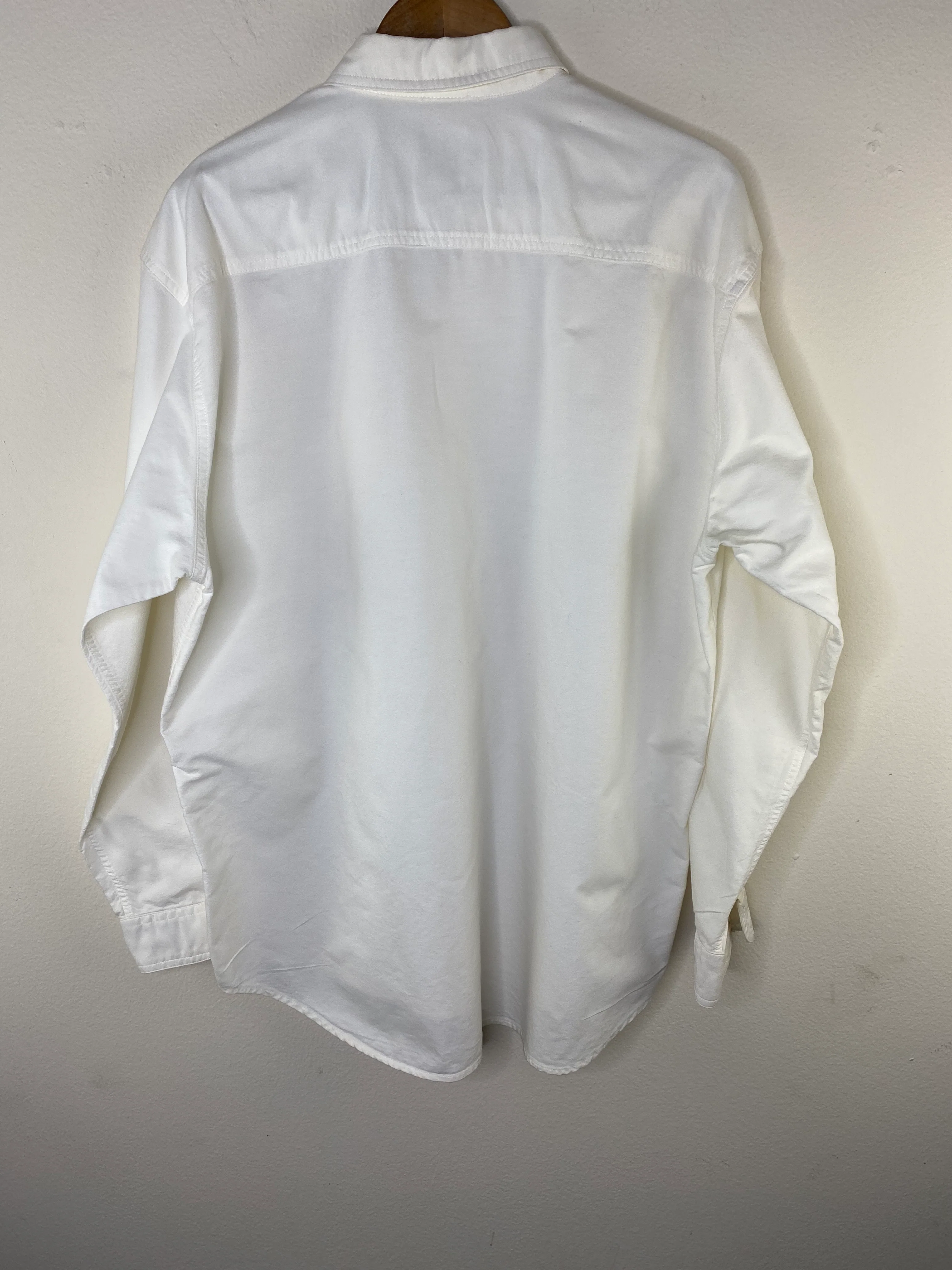 90s M&m's Embroidered Twill Cotton Button Front Shirt By Planet Mars - Image 6