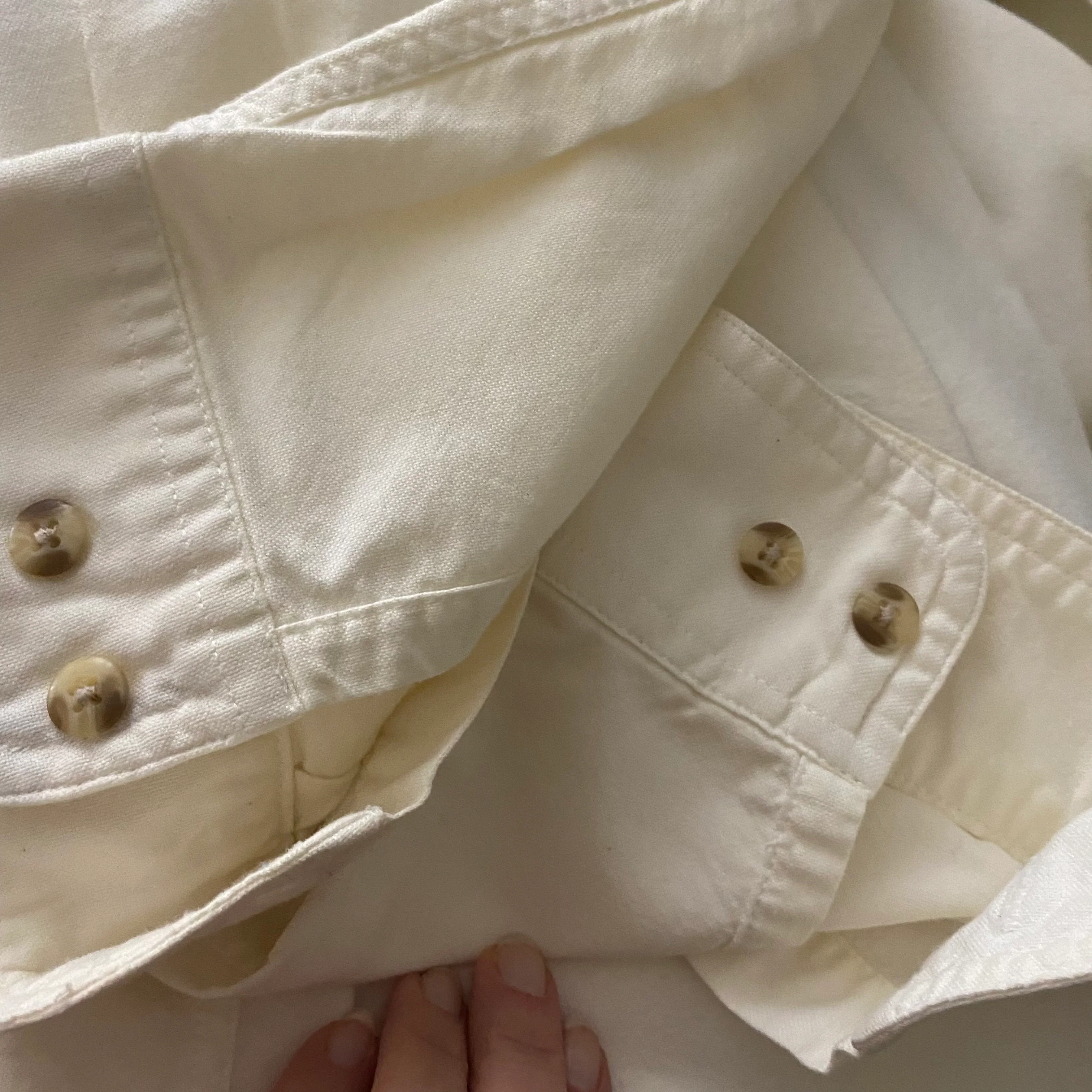 90s M&m's Embroidered Twill Cotton Button Front Shirt By Planet Mars - Image 7