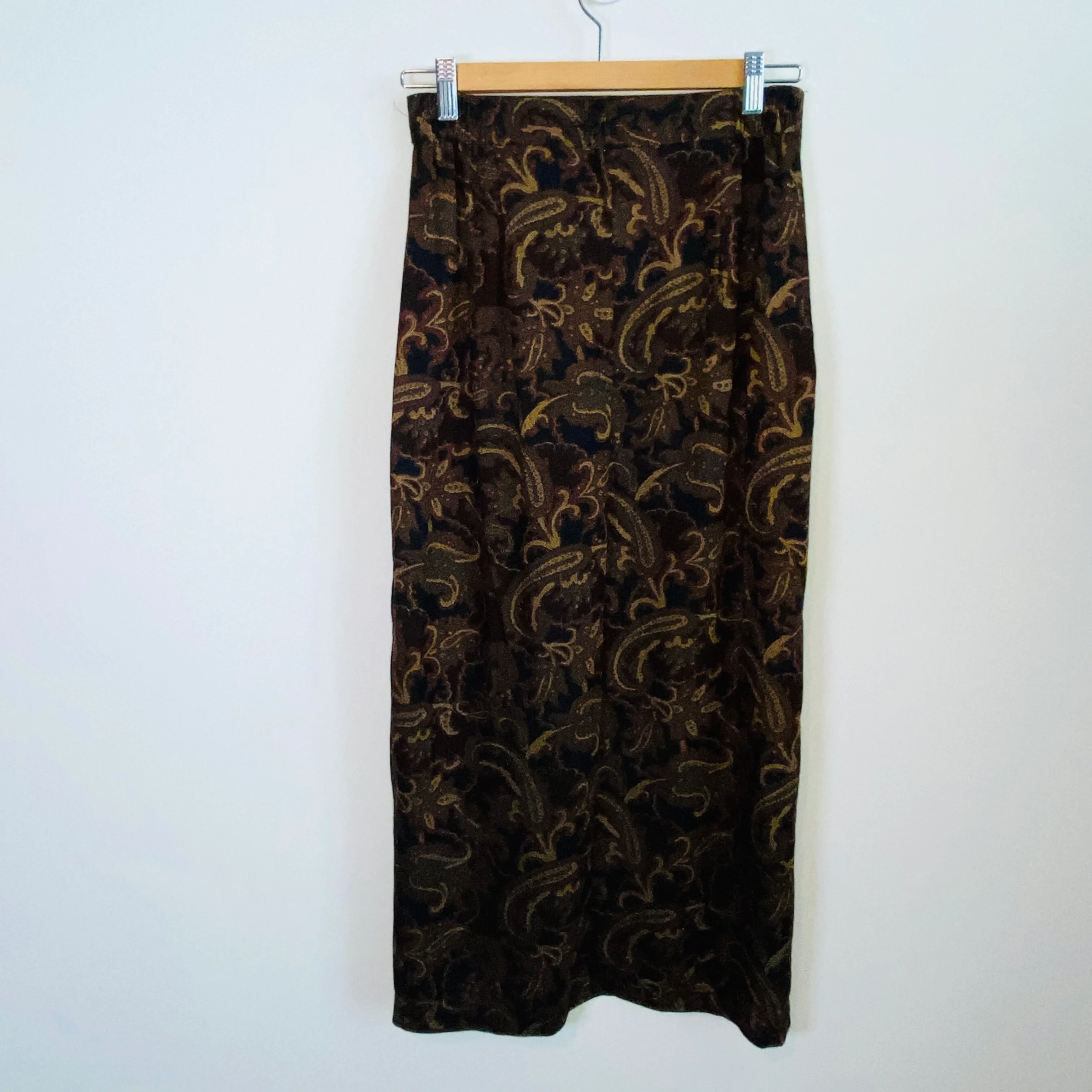90s Maxi Length Wrap Style Skirt With Side Split By Kathie Lee - Image 5