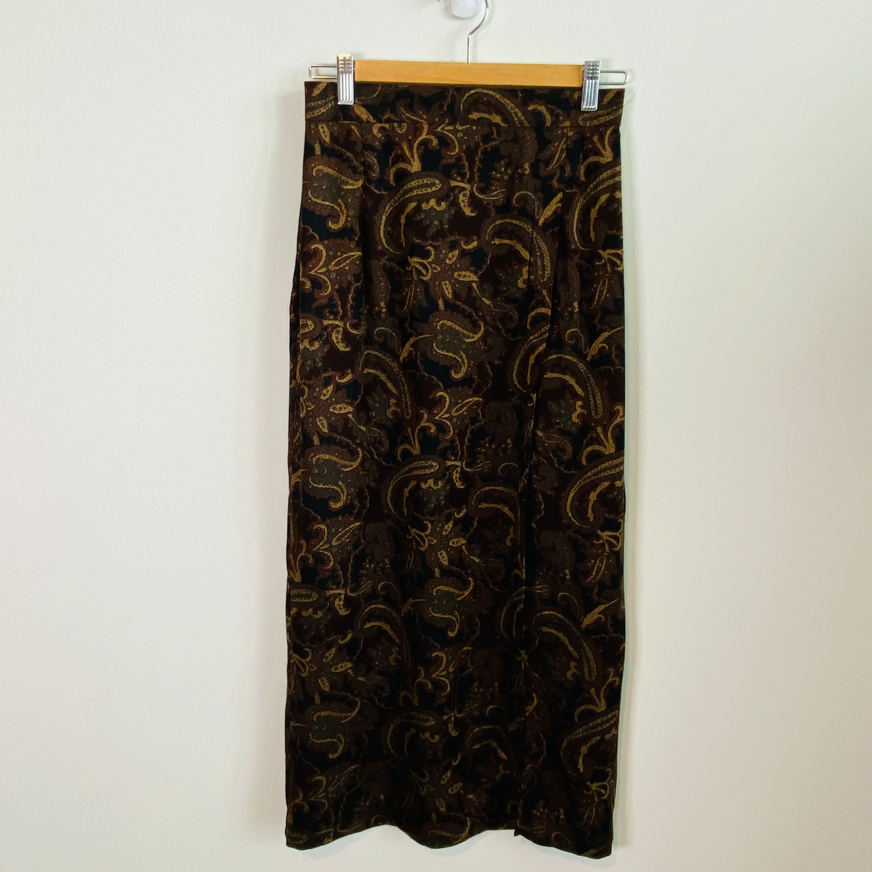 90s Maxi Length Wrap Style Skirt With Side Split By Kathie Lee - Image 7